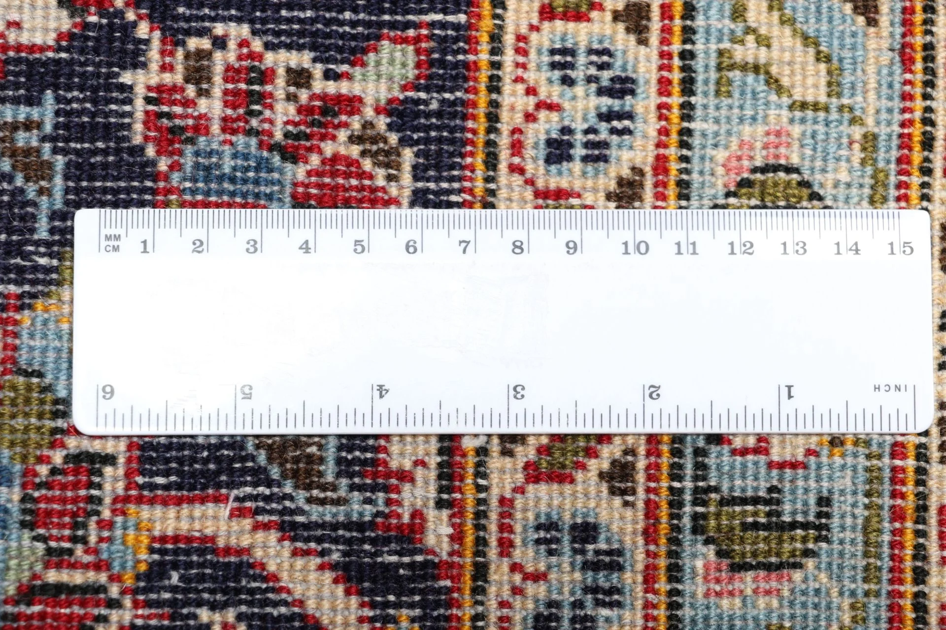 Wool Kashan Persian Rug 245 × 345 cm, hand-knotted - Image 11