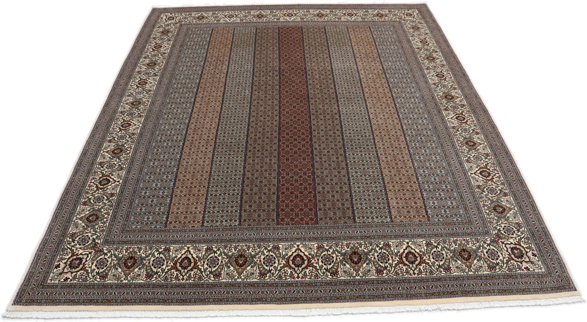 Tabriz Persian Rug 210 × 255 cm in Wool & Silk, hand-knotted - Image 8