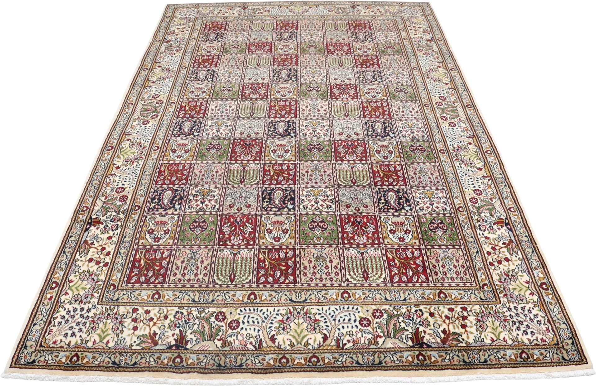 Alternative view of Hand-Knotted Moud Persian Rug, 197 × 306 cm, Wool