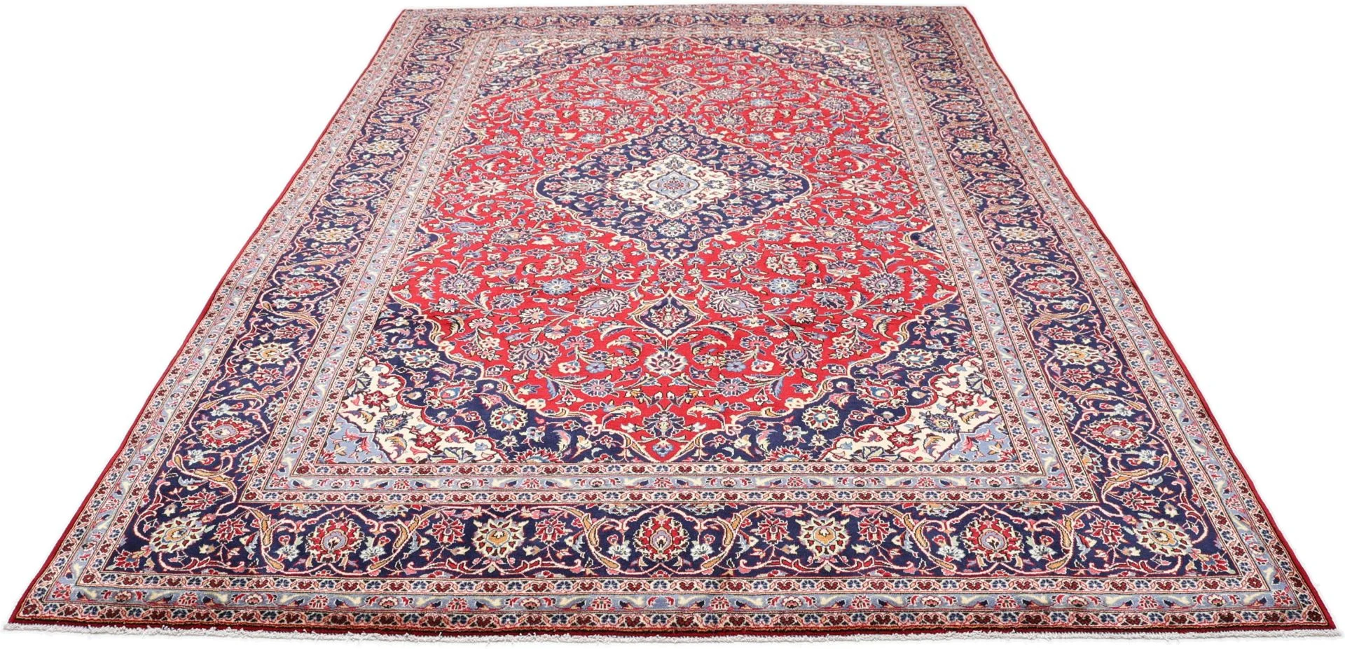 Alternative view of Wool Kashan Persian Rug 245 × 350 cm, hand-knotted