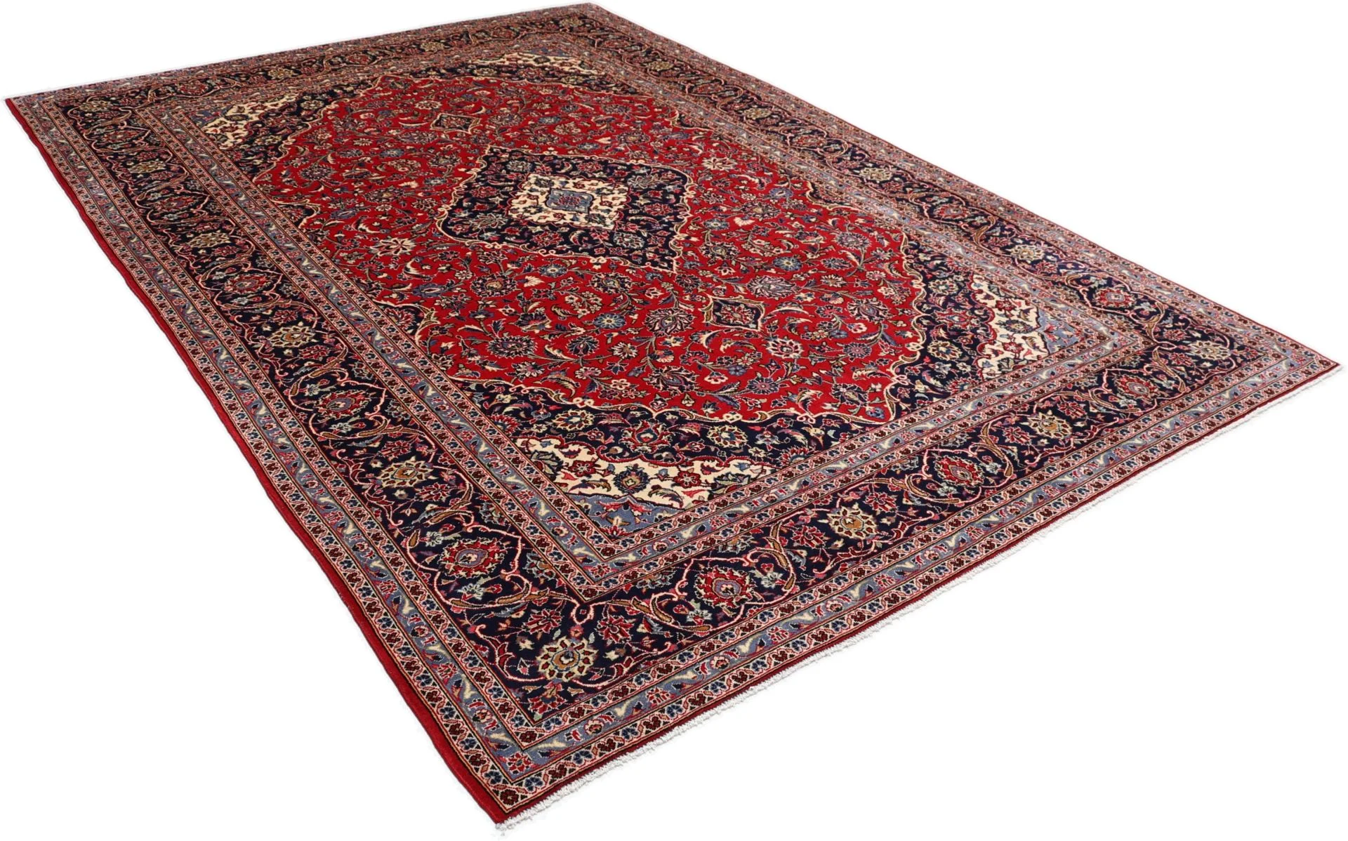 Wool Kashan Persian Rug 245 × 350 cm, hand-knotted - Image 4