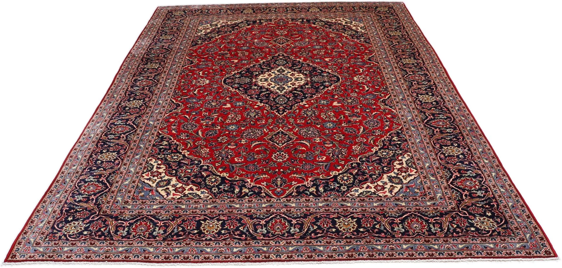 Wool Kashan Persian Rug 245 × 350 cm, hand-knotted - Image 7