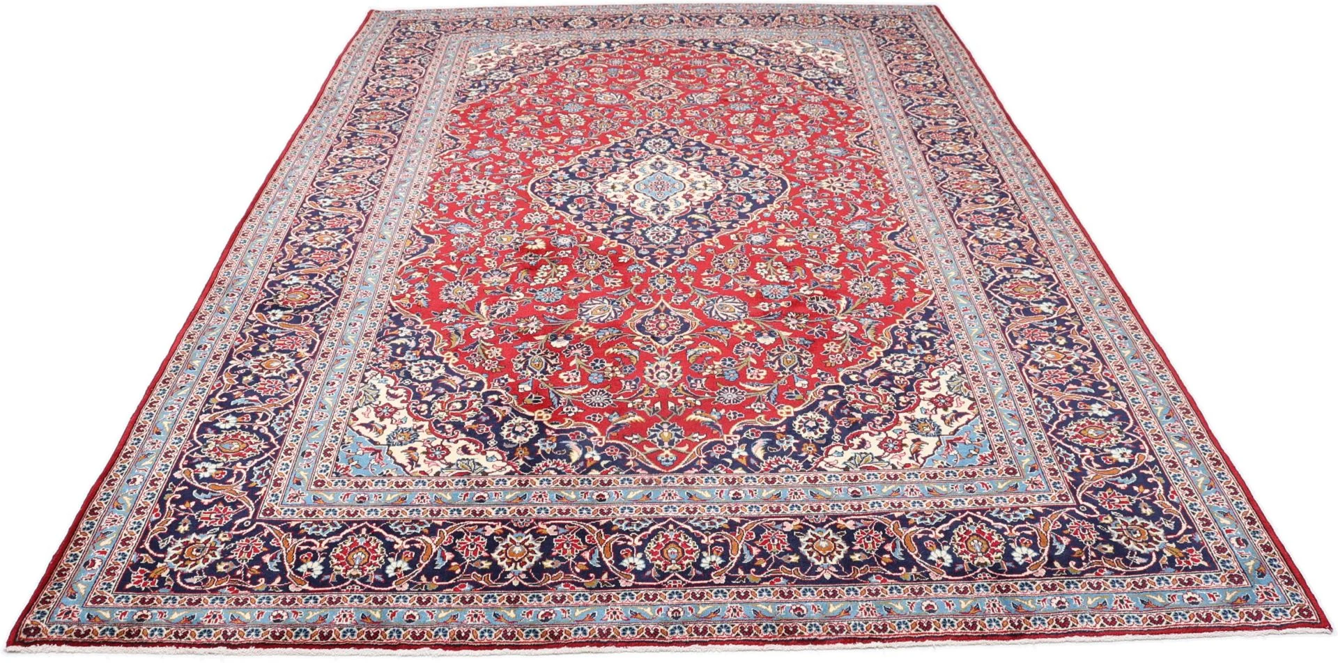 Alternative view of Wool Kashan Persian Rug 242 × 345 cm, hand-knotted