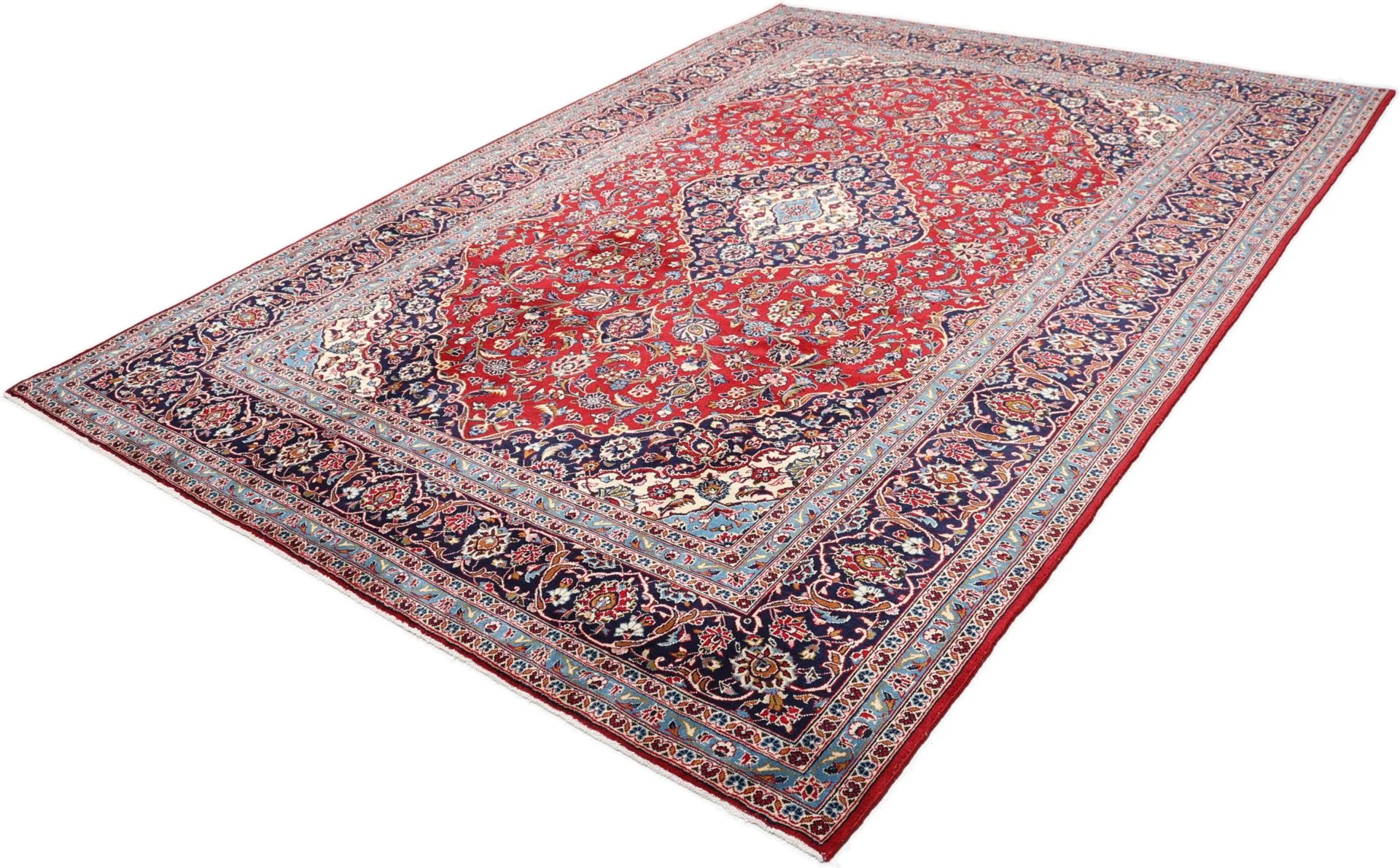Wool Kashan Persian Rug 242 × 345 cm, hand-knotted - Image 3