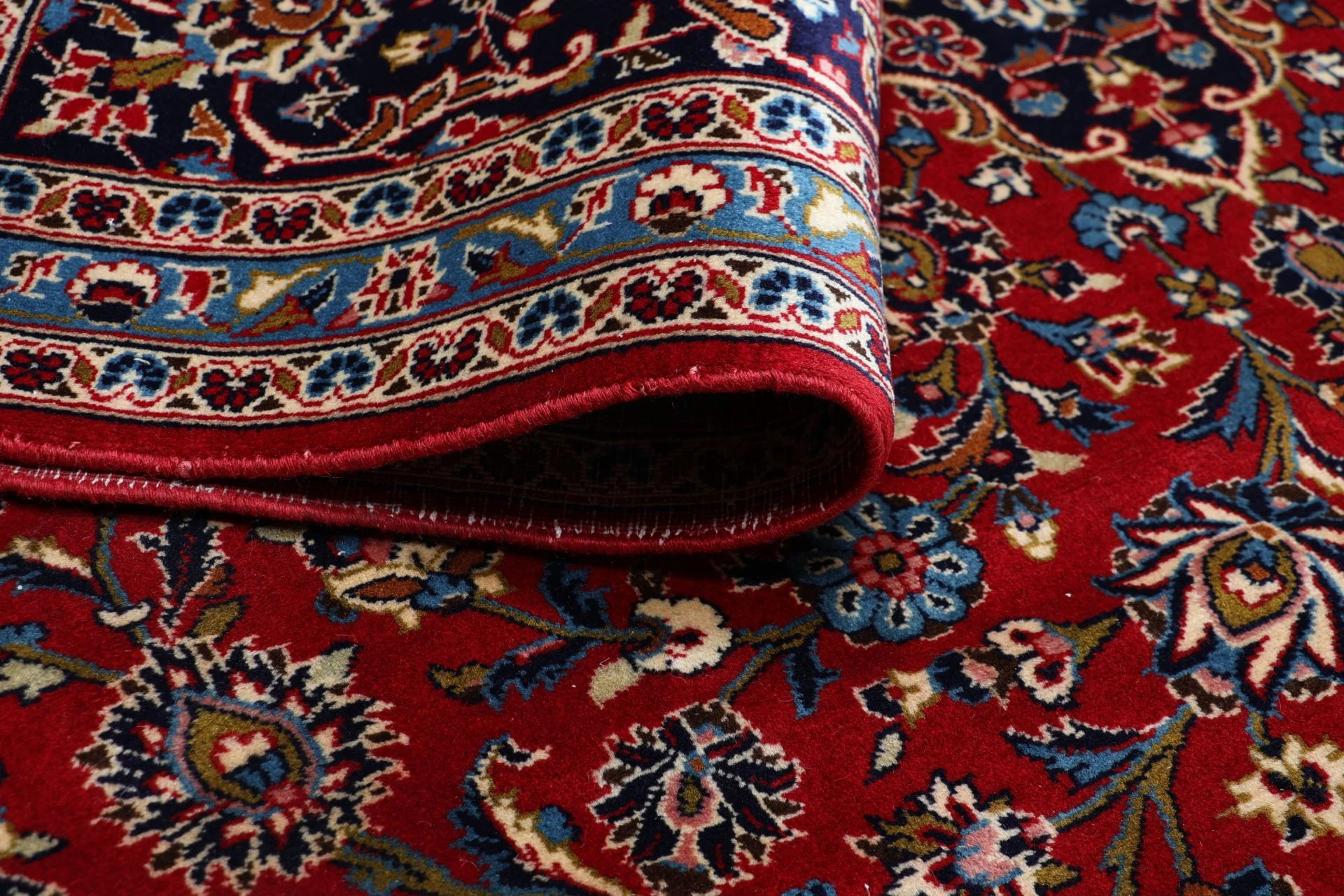 Wool Kashan Persian Rug 242 × 345 cm, hand-knotted - Image 10