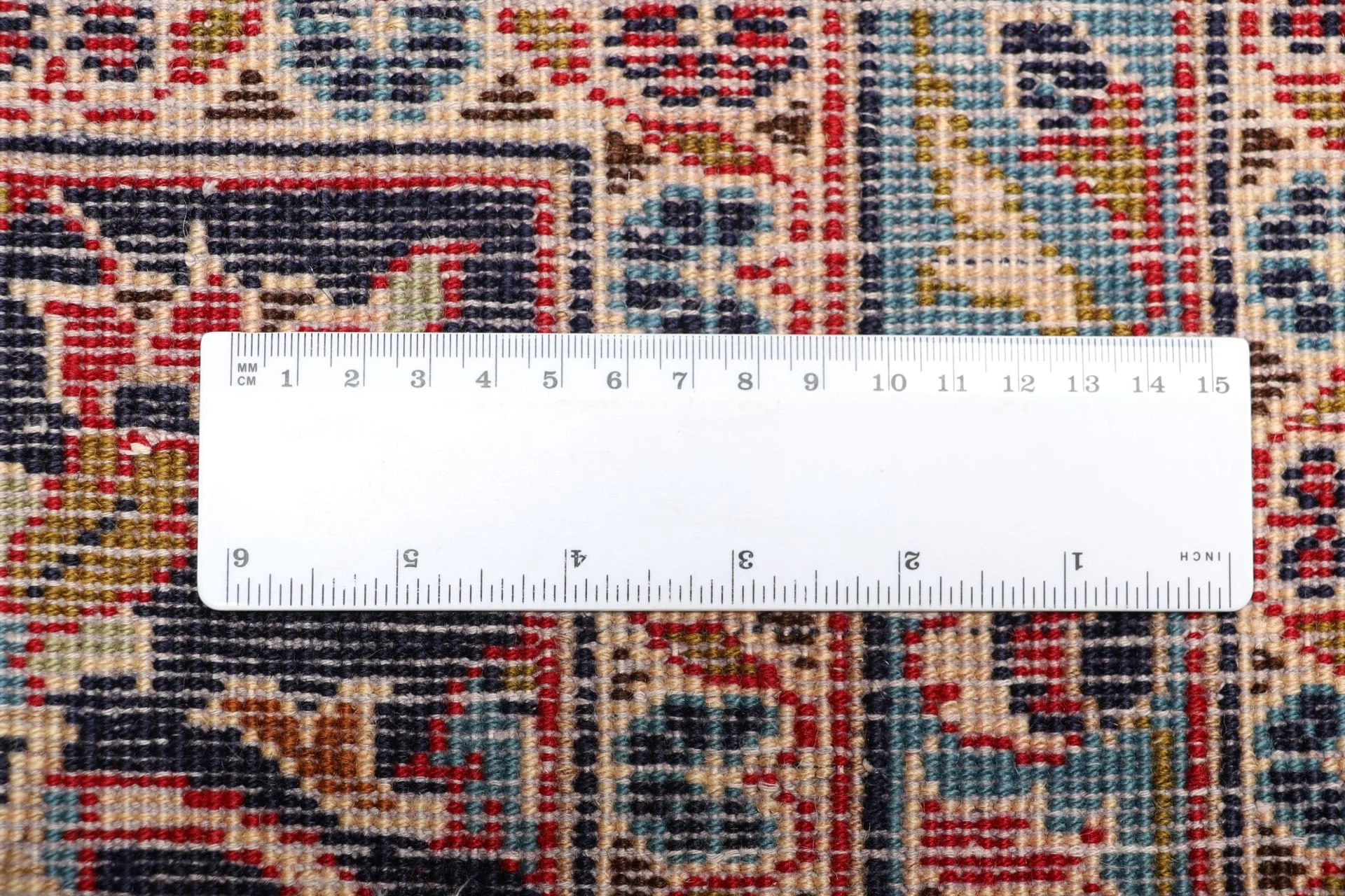 Wool Kashan Persian Rug 242 × 345 cm, hand-knotted - Image 11