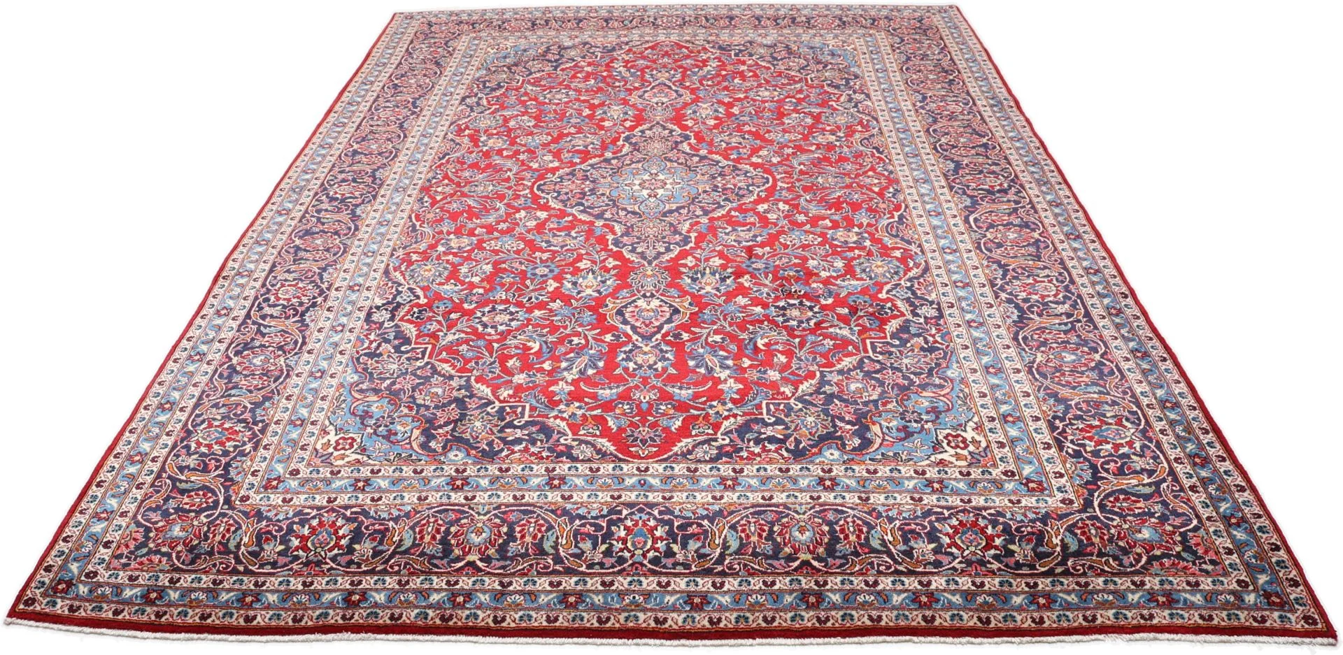 Alternative view of Wool Kashan Persian Rug 260 × 370 cm, hand-knotted