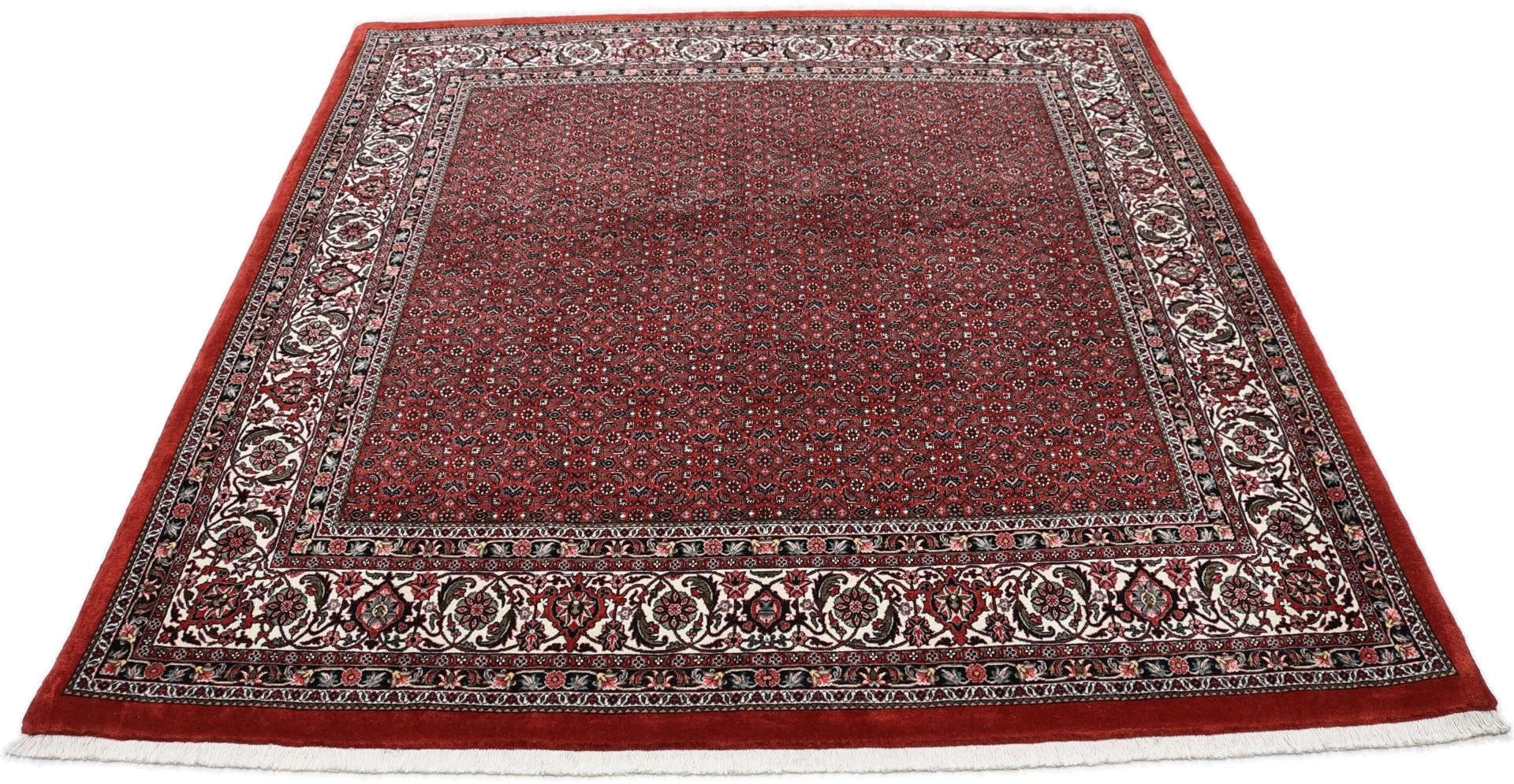 Alternative view of Hand-Knotted Bijar Persian Rug, 210 × 220 cm, Wool