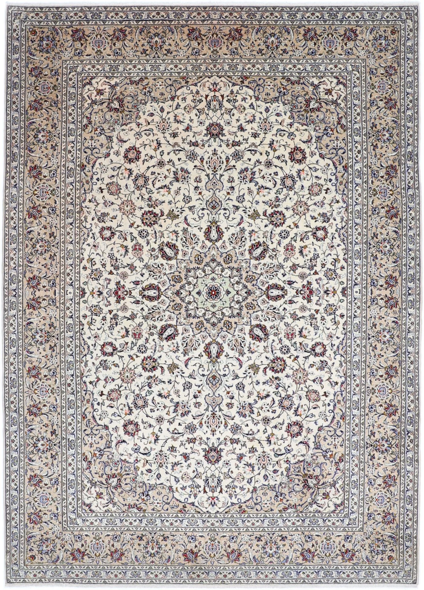 Wool Kashan Persian Rug 254 × 352 cm, hand-knotted