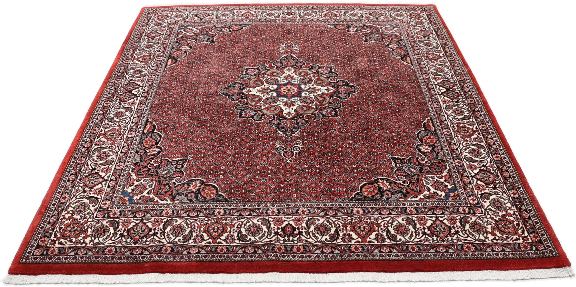Alternative view of Bijar Persian Rug 205 × 220 cm in Wool & Silk, hand-knotted