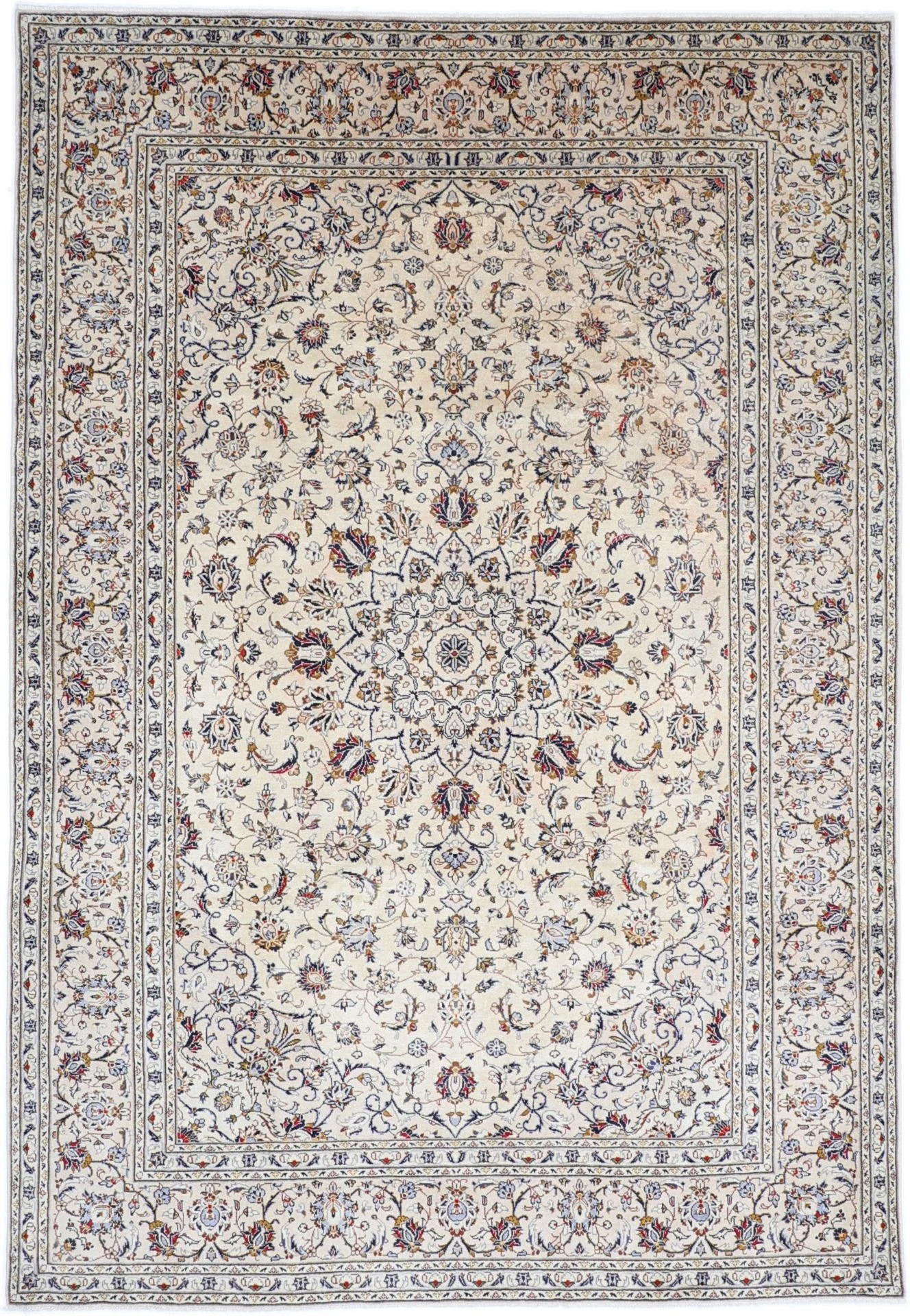 Kashan Persian Rug 237 × 343 cm in Wool, hand-knotted