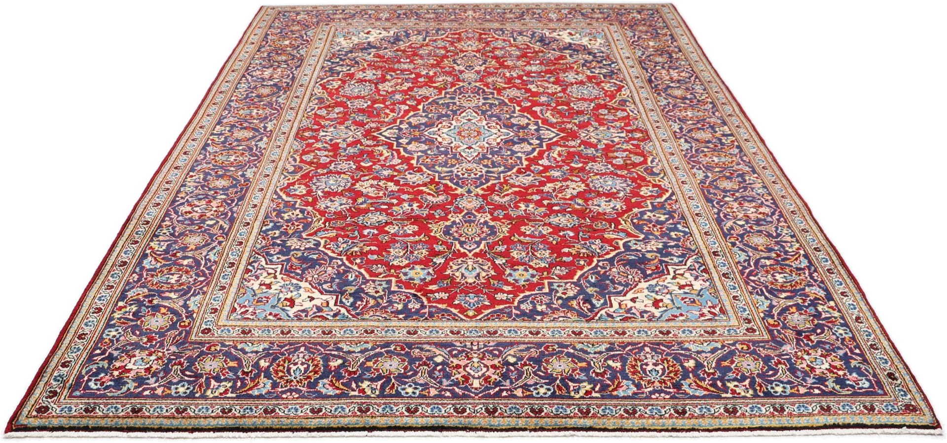 Alternative view of Wool Kashan Persian Rug 200 × 300 cm, hand-knotted
