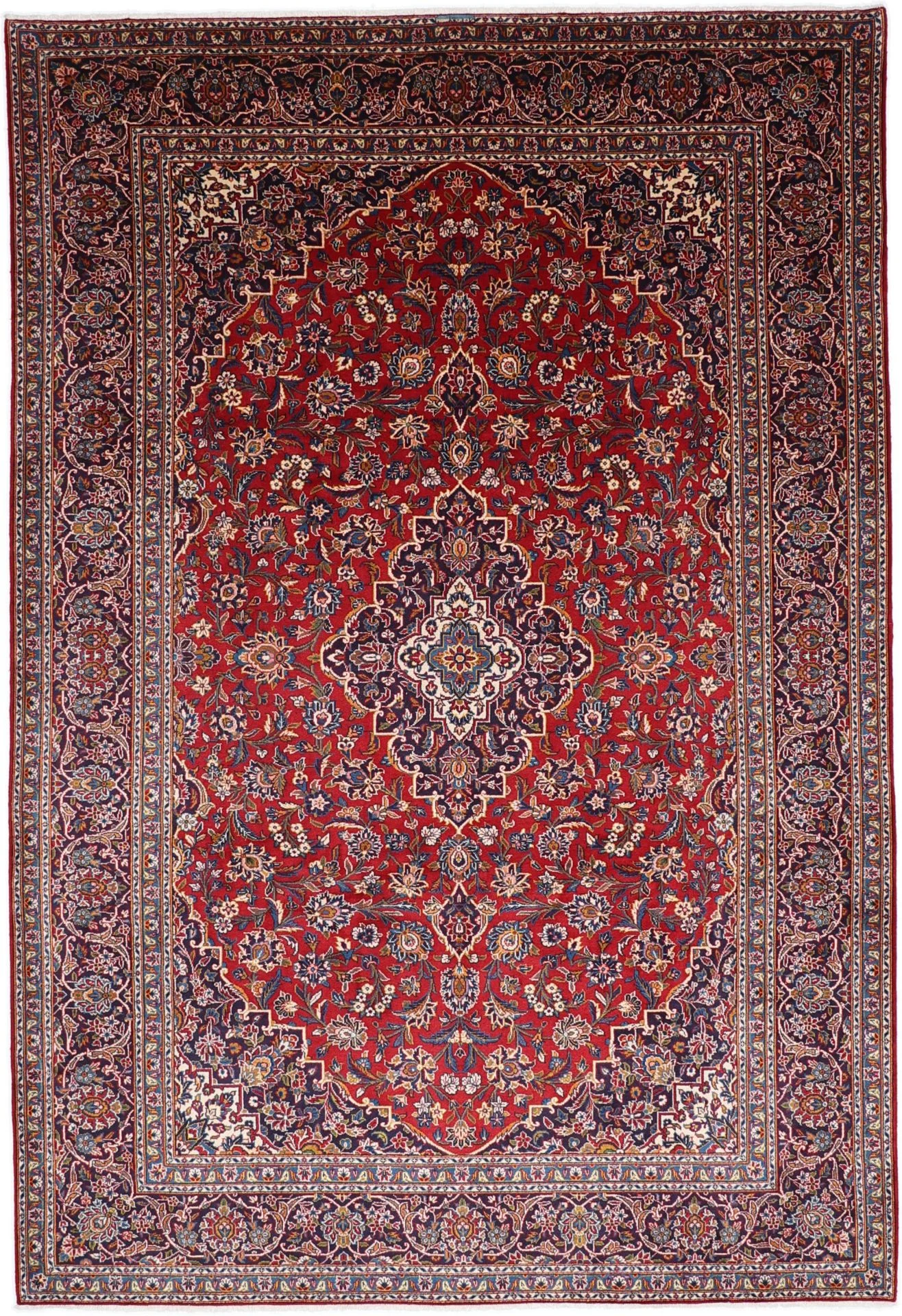 Kashan Persian Rug 250 × 370 cm in Wool, hand-knotted
