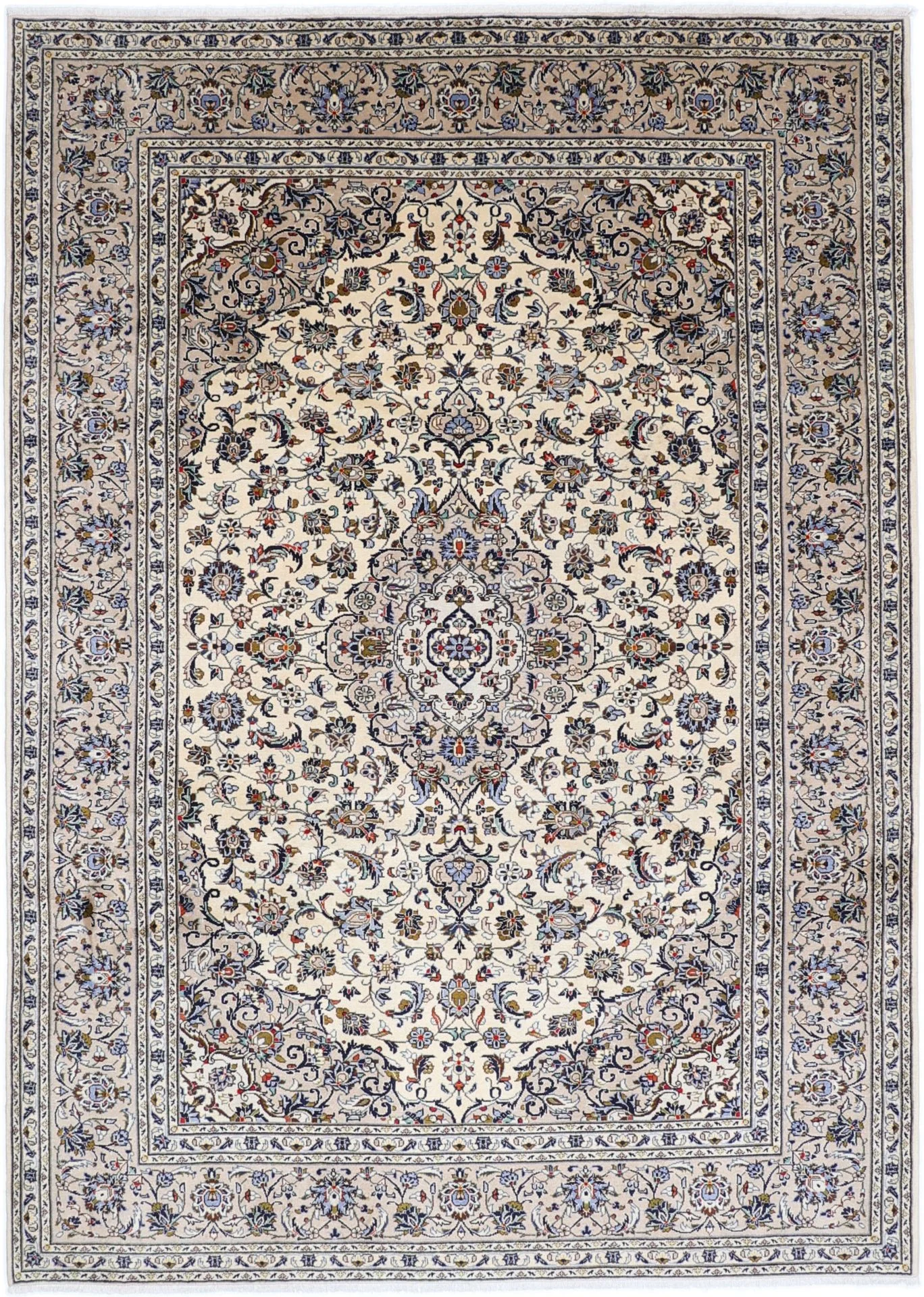 Hand-Knotted Kashan Persian Rug, 250 × 350 cm, Wool