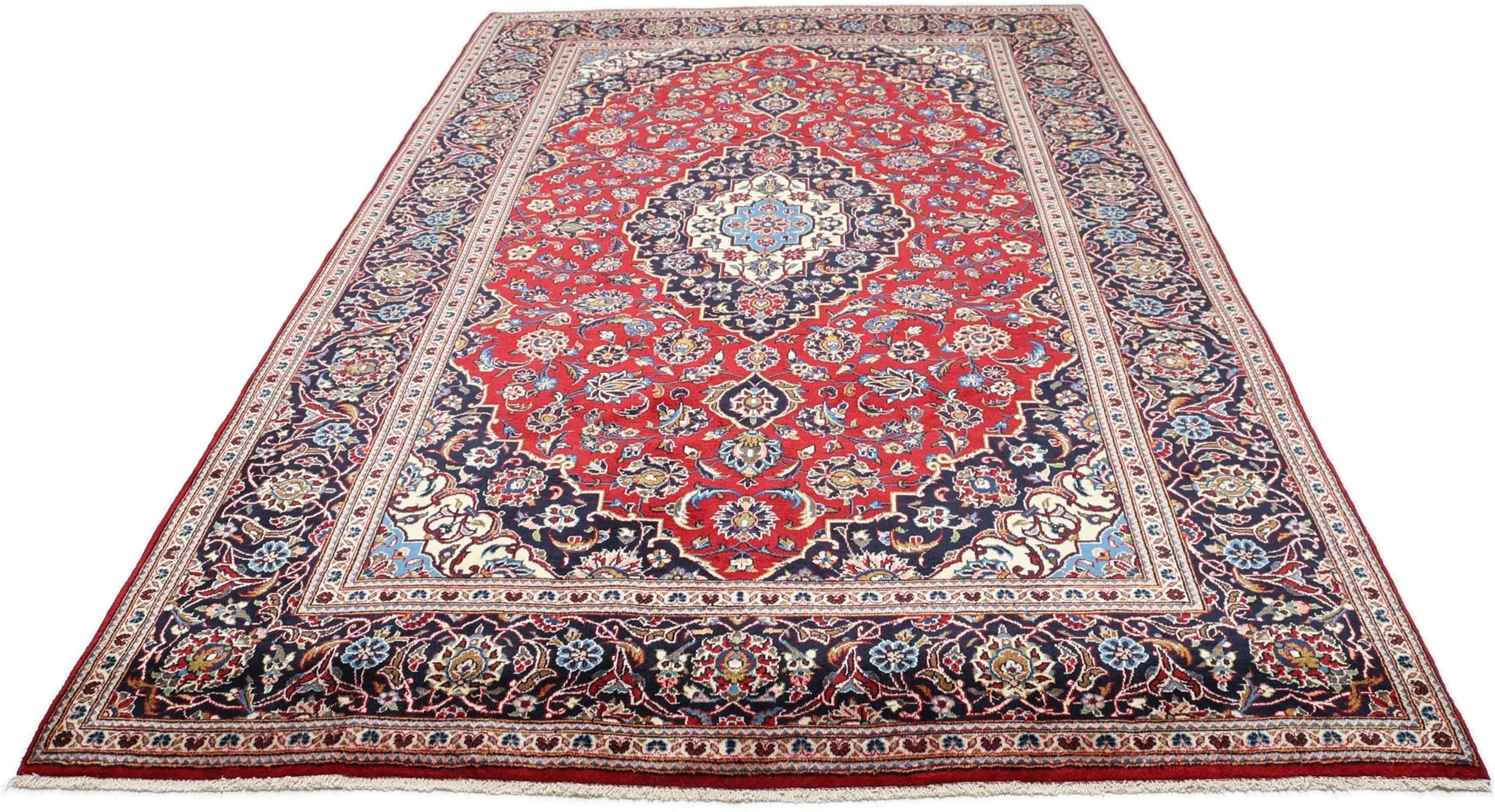 Alternative view of Wool Kashan Persian Rug 198 × 316 cm, hand-knotted