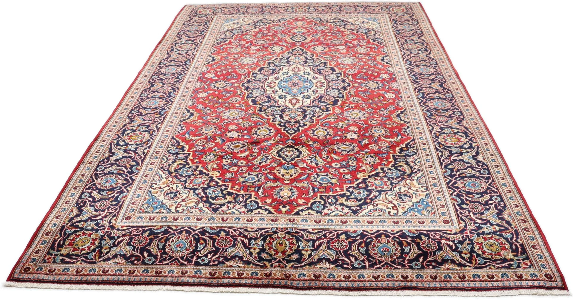 Alternative view of Wool Kashan Persian Rug 202 × 320 cm, hand-knotted