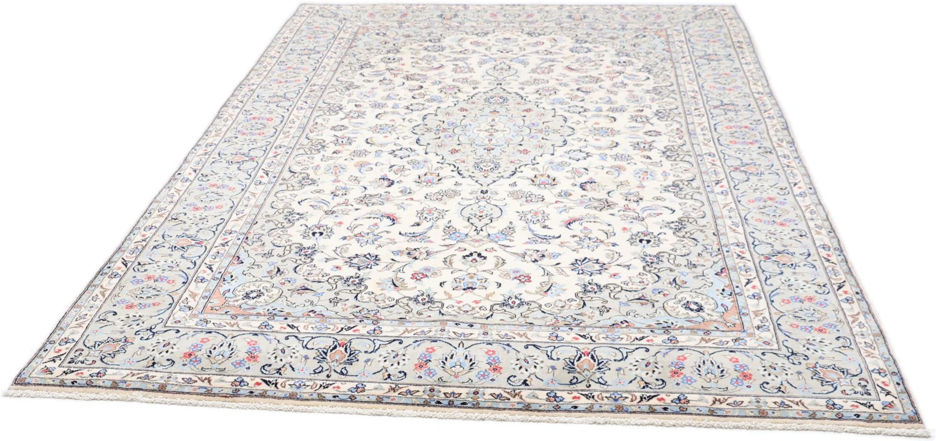Alternative view of Kashan Persian Rug 200 × 303 cm in Wool, hand-knotted