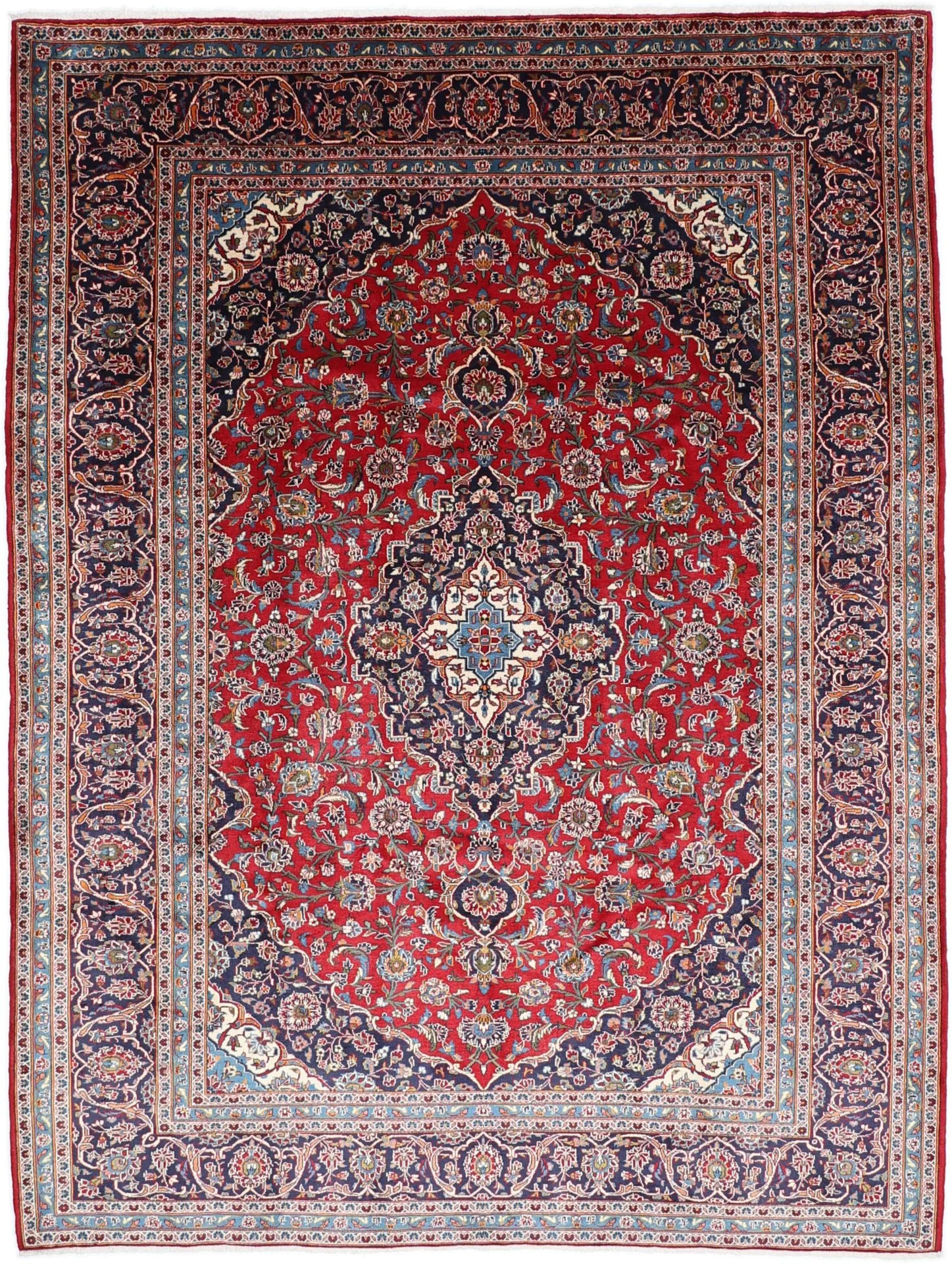 Kashan Persian Rug 255 × 340 cm in Wool, hand-knotted
