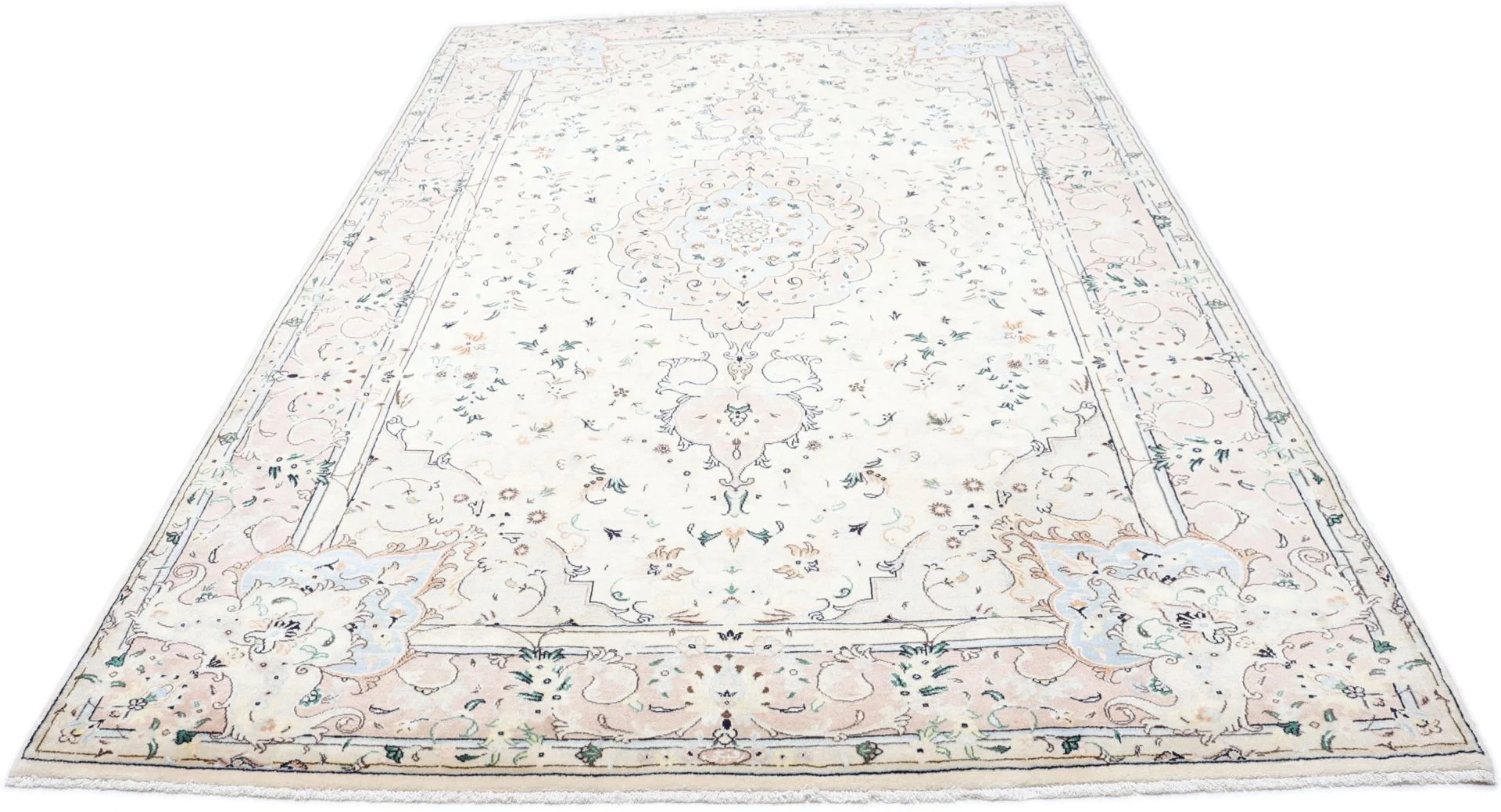 Alternative view of Wool Kashan Persian Rug 200 × 308 cm, hand-knotted