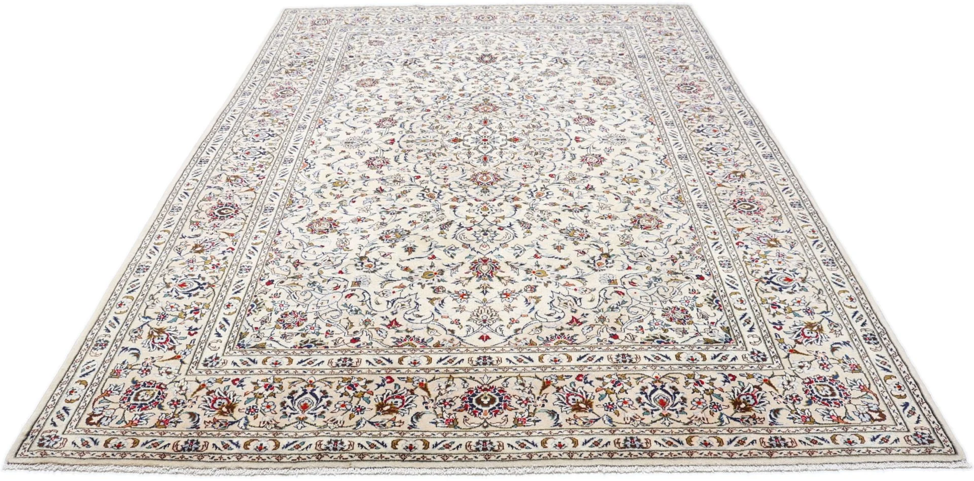 Alternative view of Kashan Persian Rug 205 × 295 cm in Wool, hand-knotted