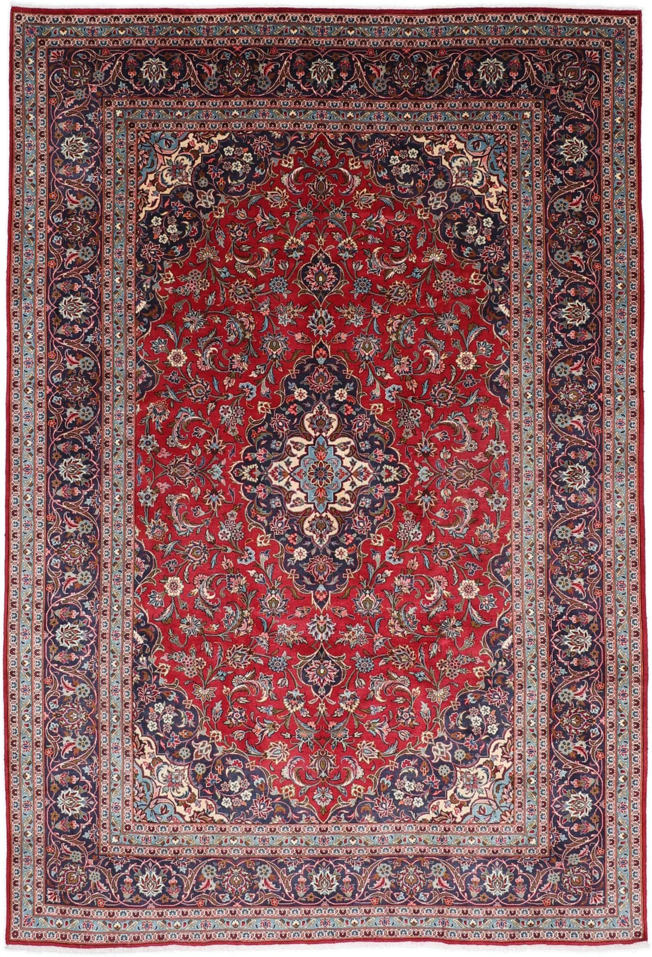 Kashan Persian Rug 250 × 360 cm in Wool, hand-knotted