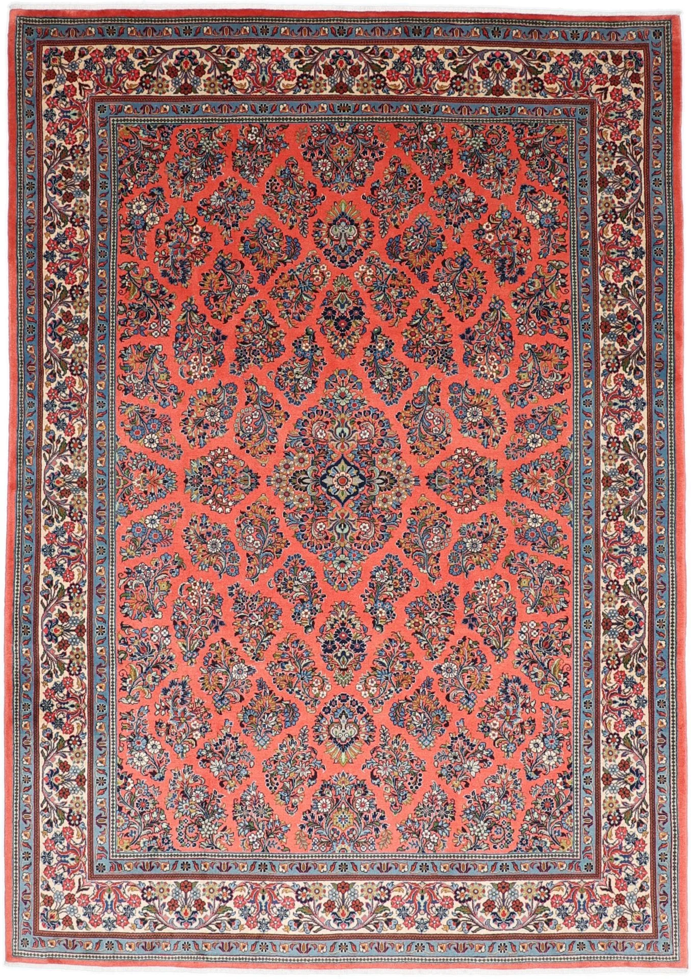Wool Sarouk Persian Rug 247 × 350 cm, hand-knotted