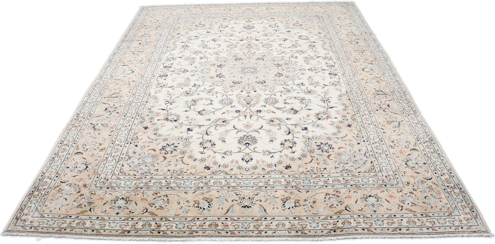 Alternative view of Wool Kashan Persian Rug 245 × 345 cm, hand-knotted
