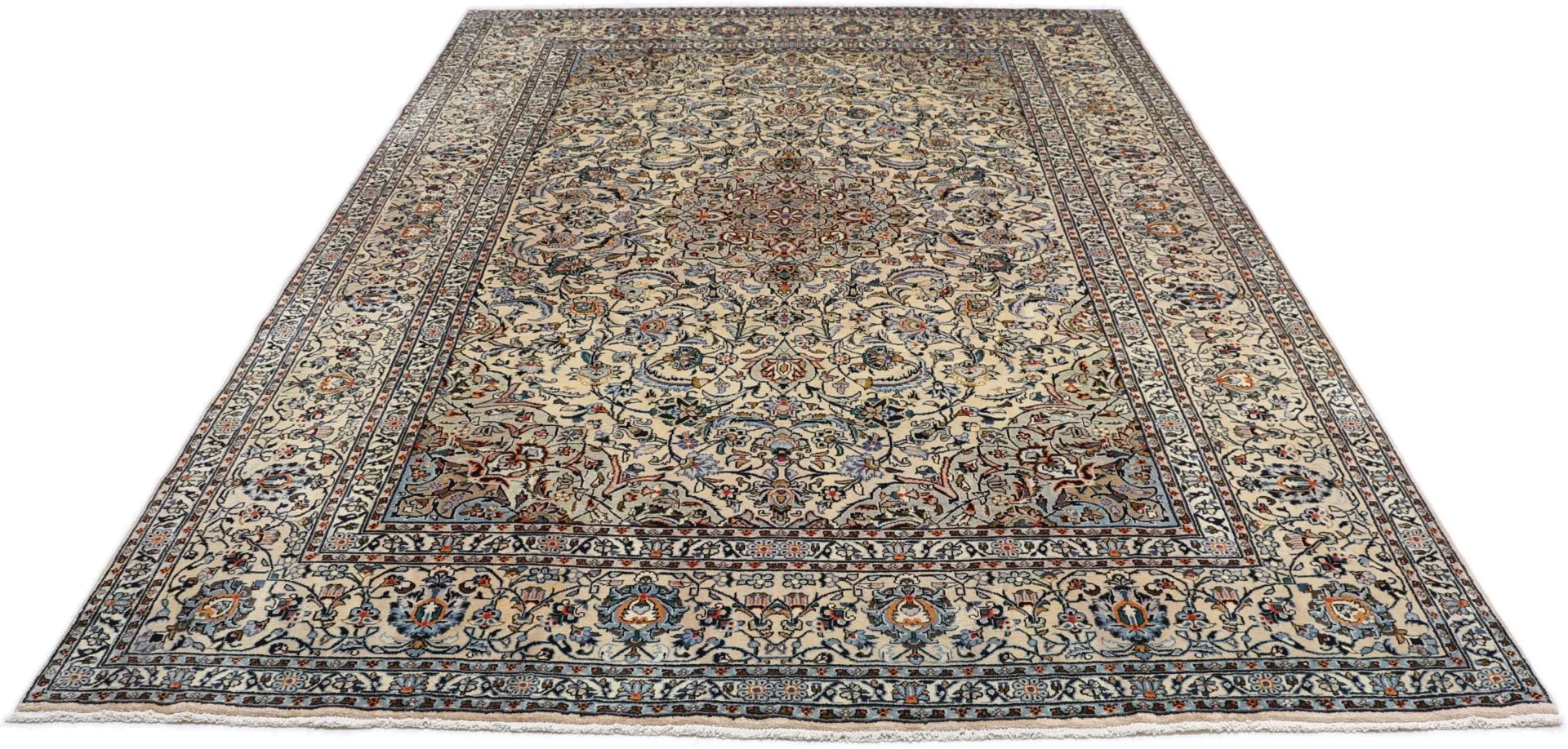 Hand-Knotted Kashmar Persian Rug, 247 × 345 cm, Wool - Image 7