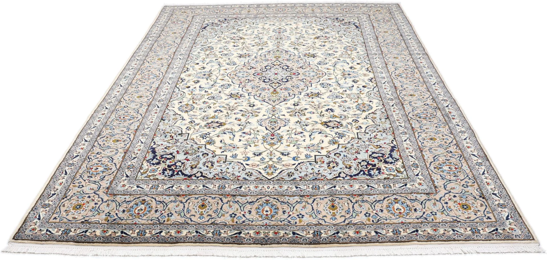 Alternative view of Wool Kashan Persian Rug 245 × 355 cm, hand-knotted