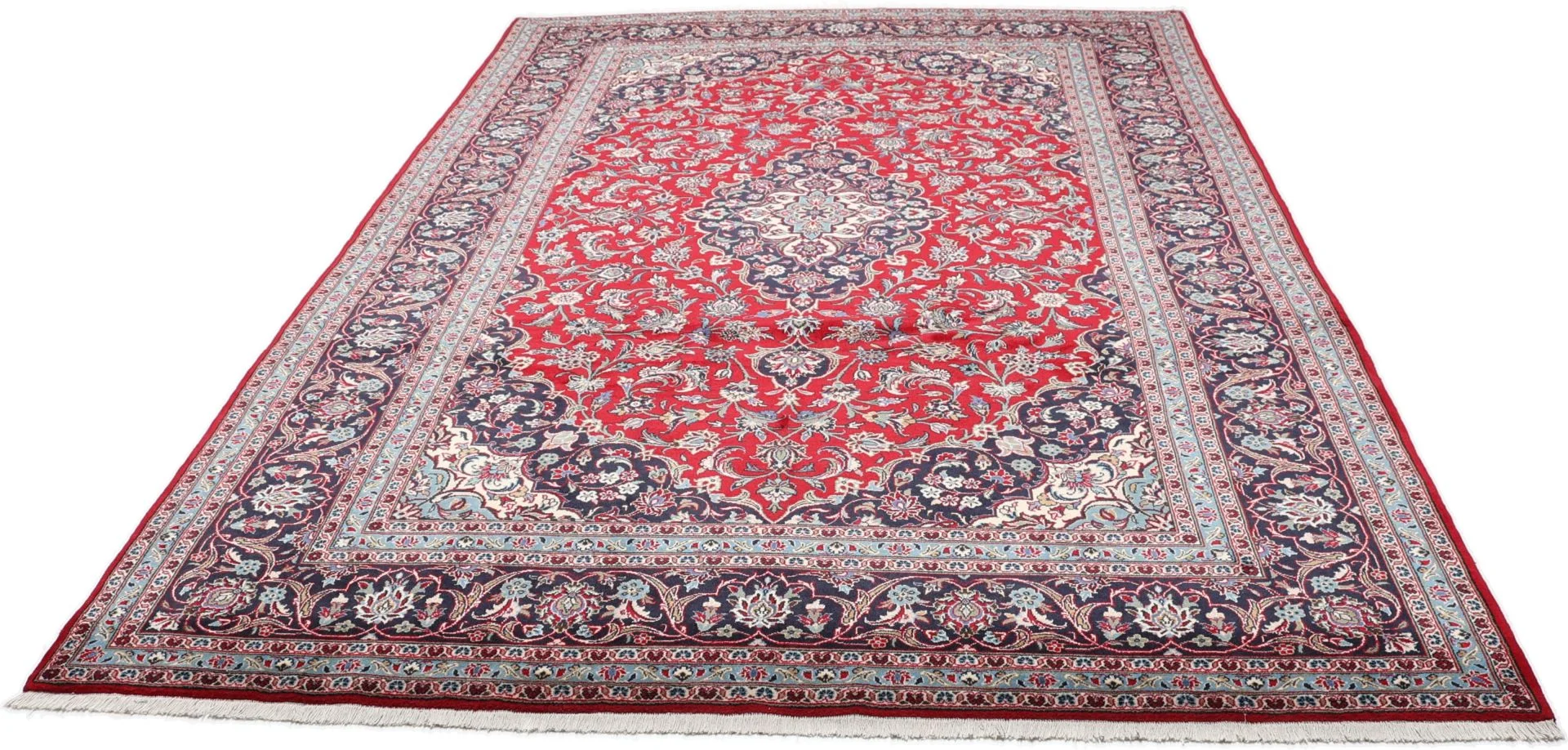 Alternative view of Wool Kashan Persian Rug 247 × 367 cm, hand-knotted