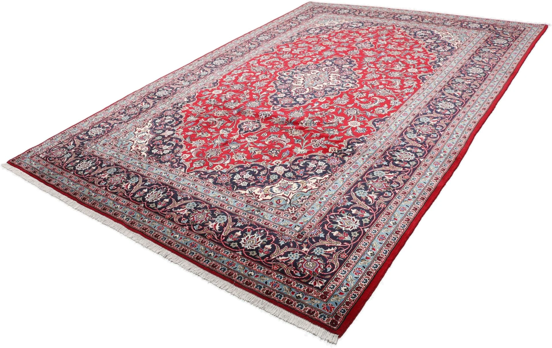 Wool Kashan Persian Rug 247 × 367 cm, hand-knotted - Image 3