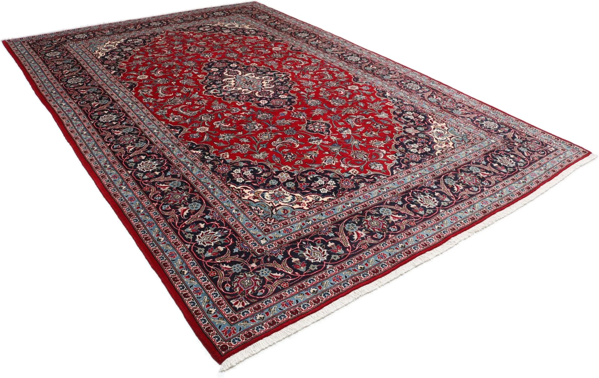 Wool Kashan Persian Rug 247 × 367 cm, hand-knotted - Image 4