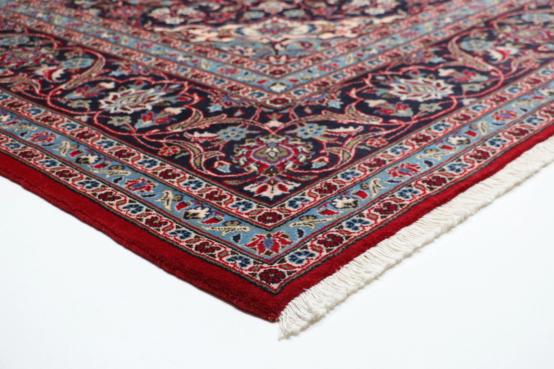 Wool Kashan Persian Rug 247 × 367 cm, hand-knotted - Image 6