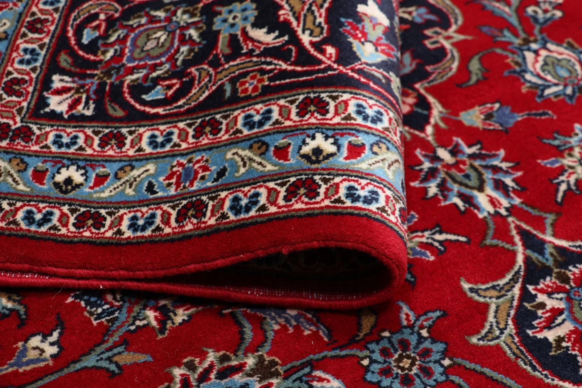 Wool Kashan Persian Rug 247 × 367 cm, hand-knotted - Image 10