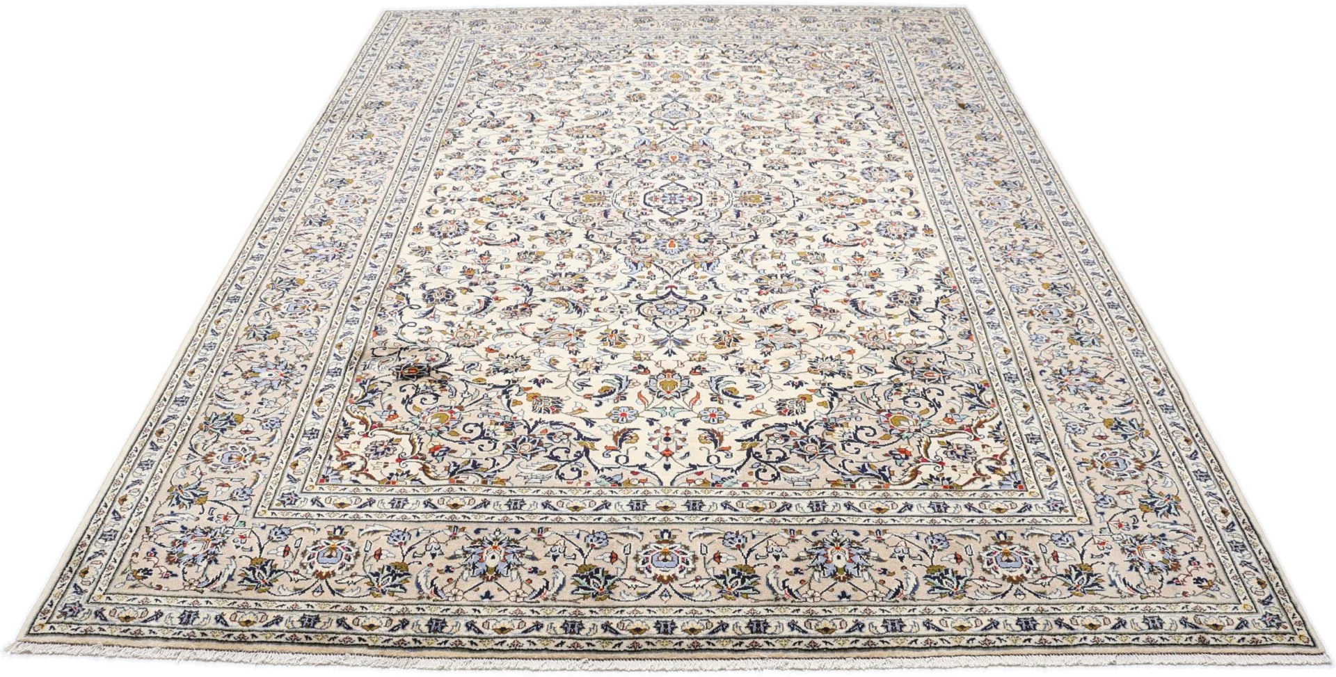Alternative view of Hand-Knotted Kashan Persian Rug, 250 × 350 cm, Wool