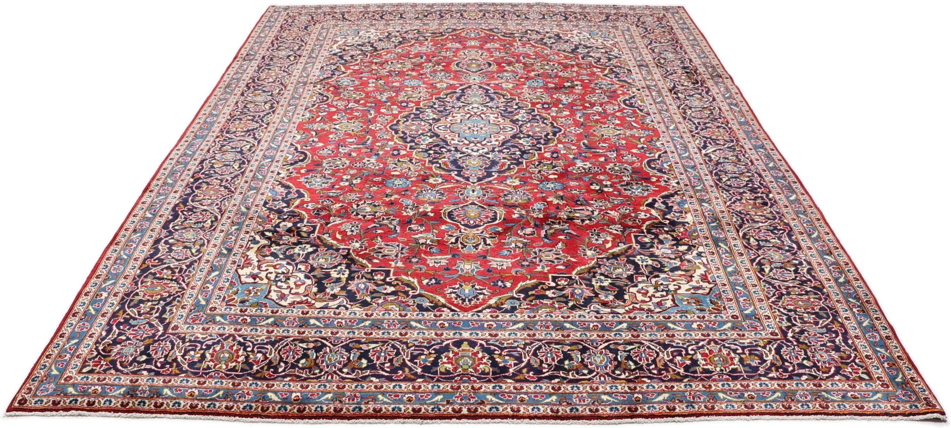 Alternative view of Wool Kashan Persian Rug 251 × 347 cm, hand-knotted