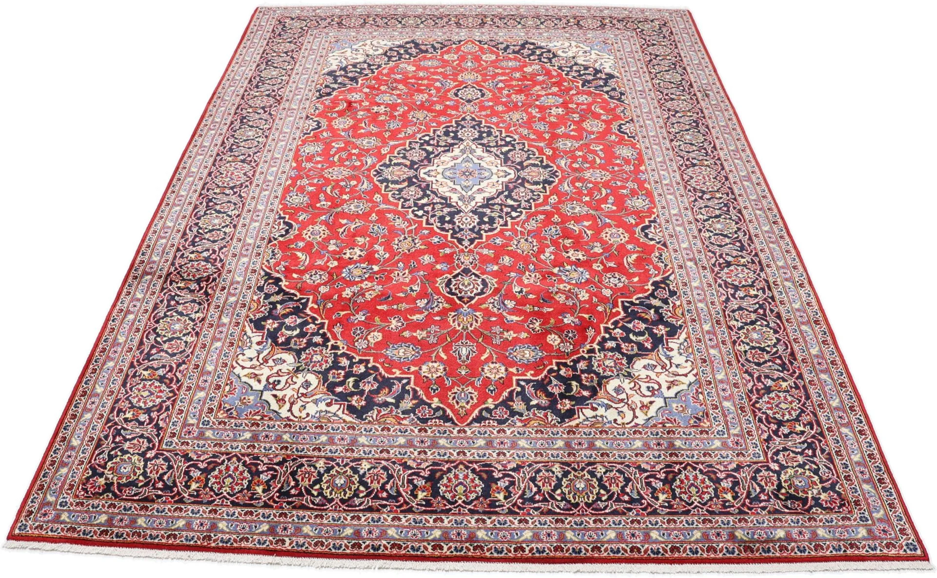 Alternative view of Wool Kashan Persian Rug 244 × 350 cm, hand-knotted