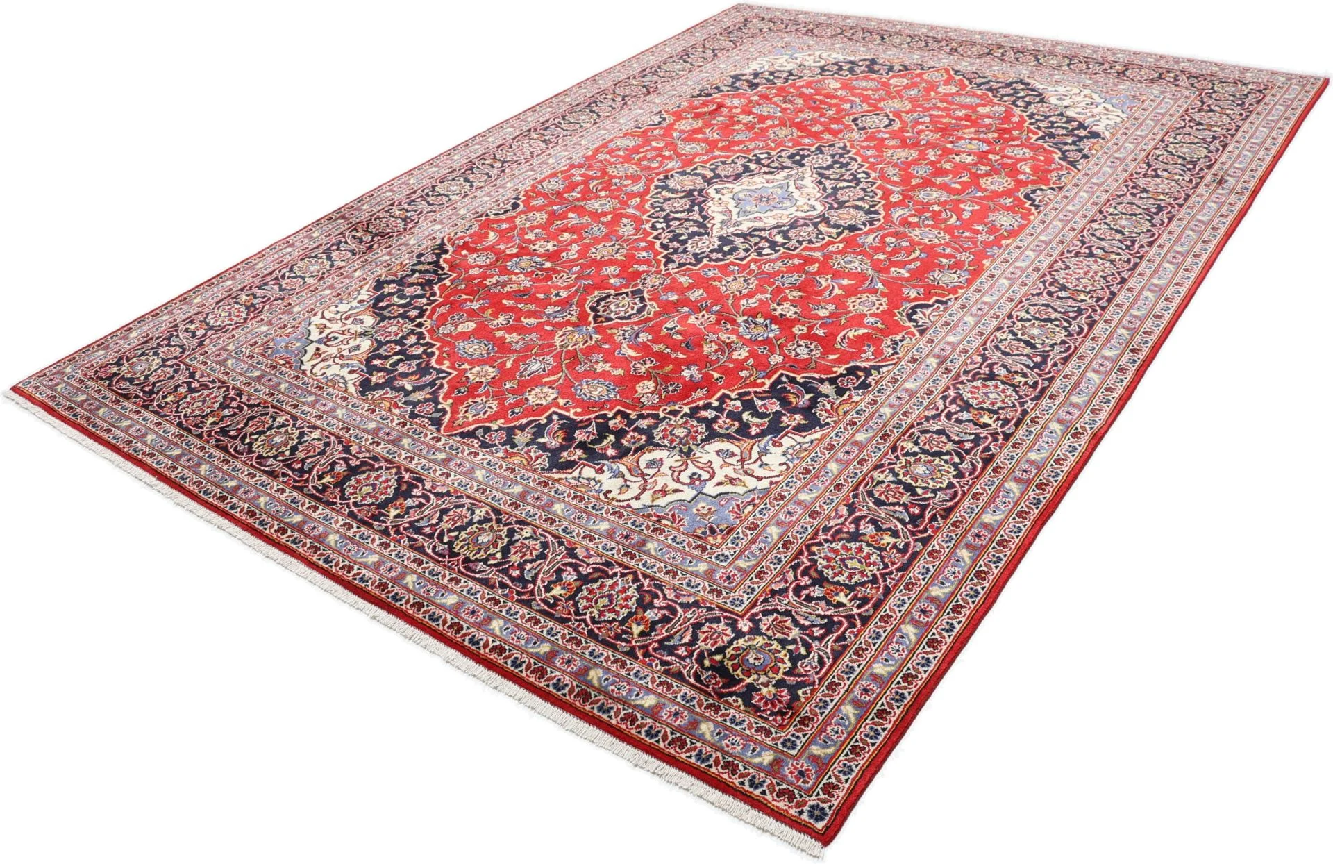 Wool Kashan Persian Rug 244 × 350 cm, hand-knotted - Image 3