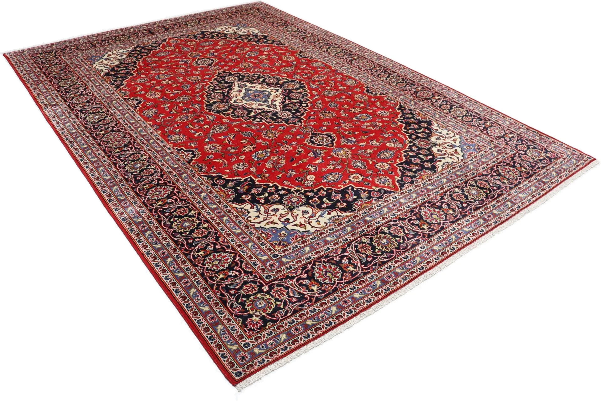 Wool Kashan Persian Rug 244 × 350 cm, hand-knotted - Image 4