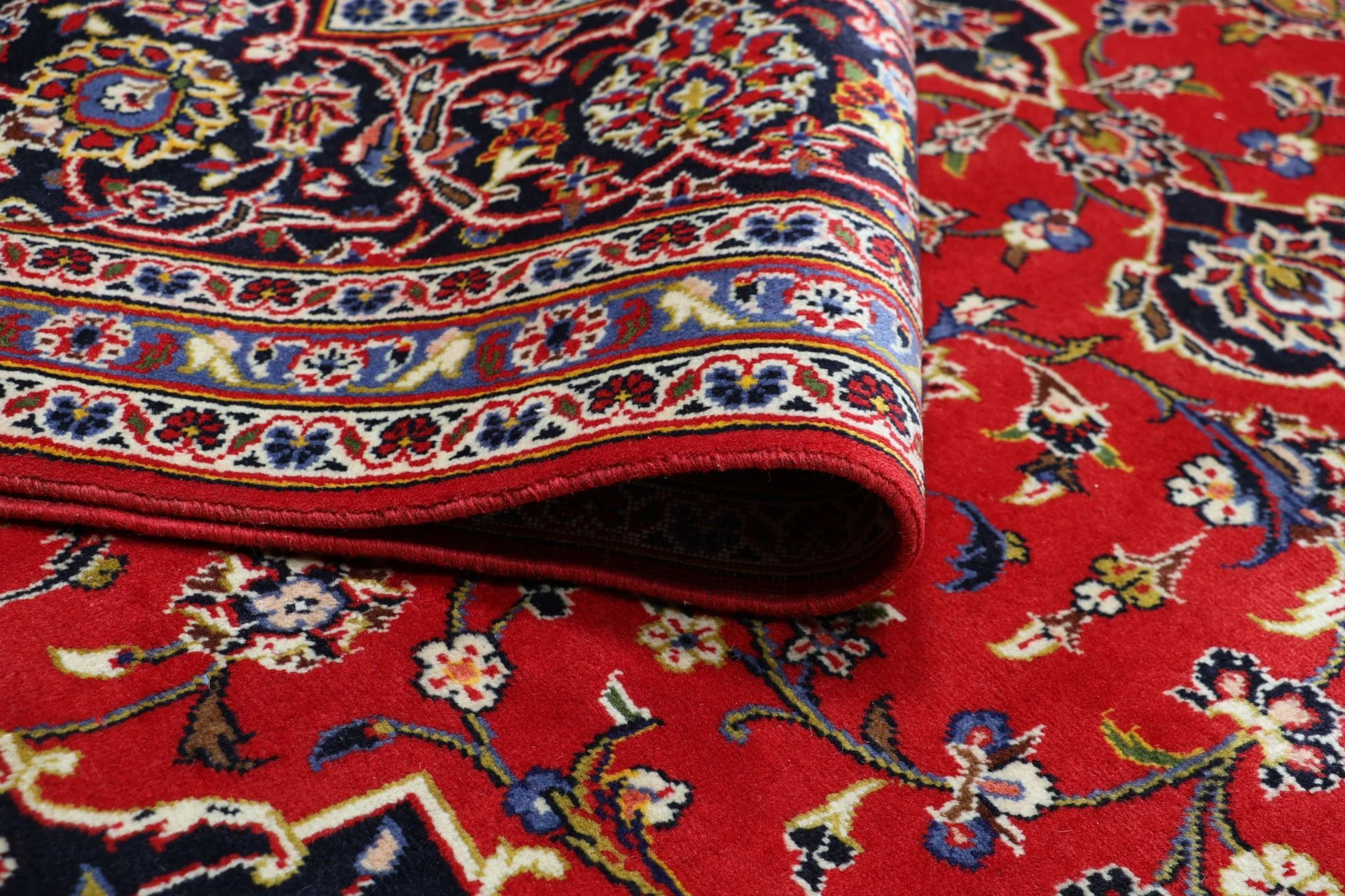Wool Kashan Persian Rug 244 × 350 cm, hand-knotted - Image 10