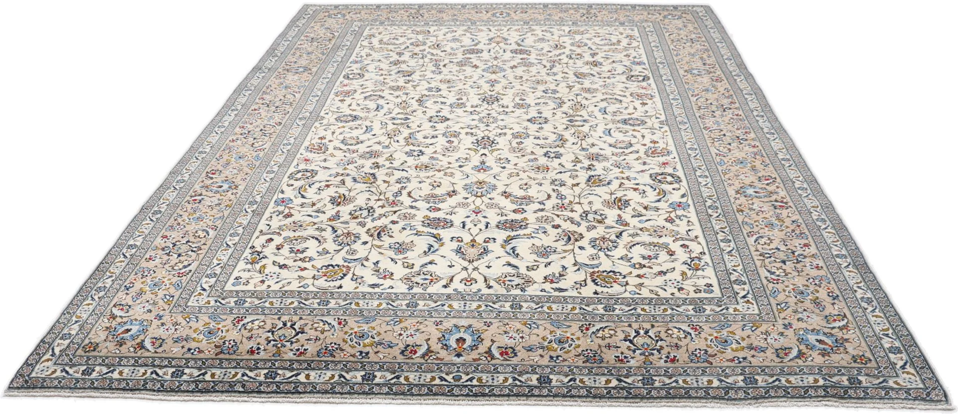 Alternative view of Hand-Knotted Kashan Persian Rug, 250 × 363 cm, Wool