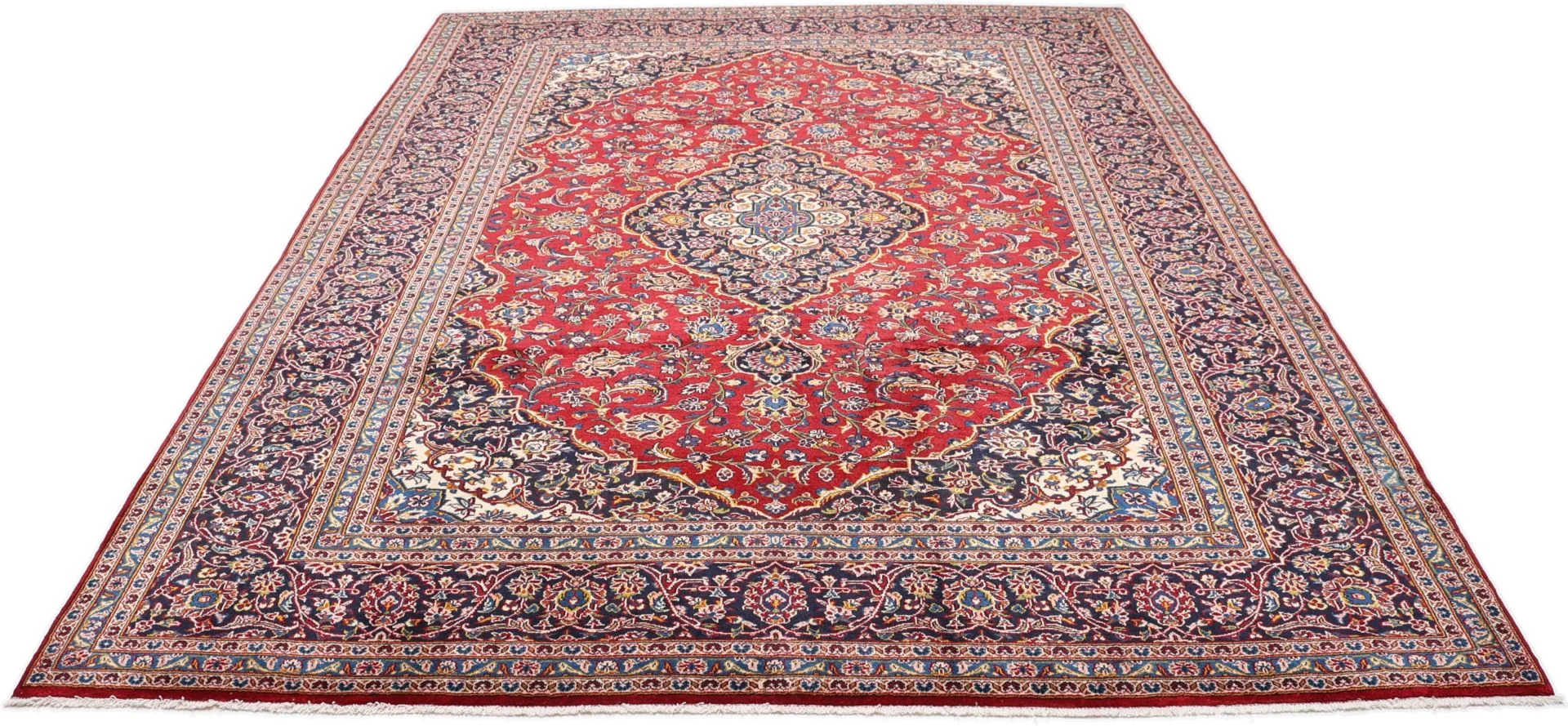 Alternative view of Wool Kashan Persian Rug 260 × 350 cm, hand-knotted