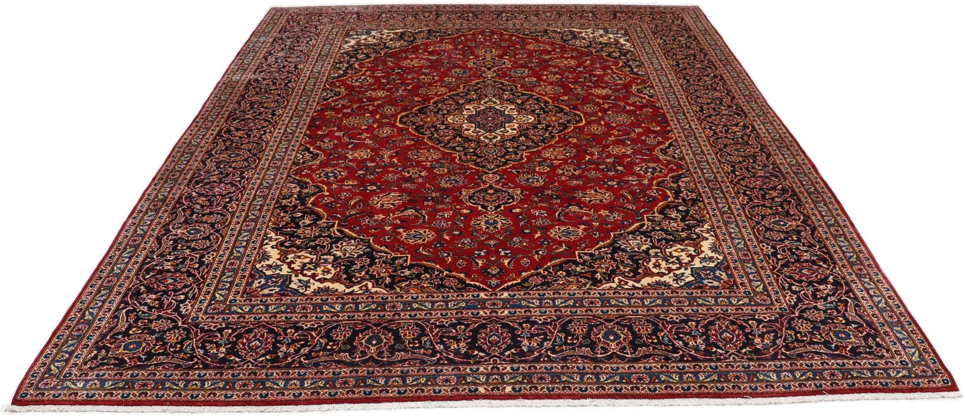 Wool Kashan Persian Rug 260 × 350 cm, hand-knotted - Image 7