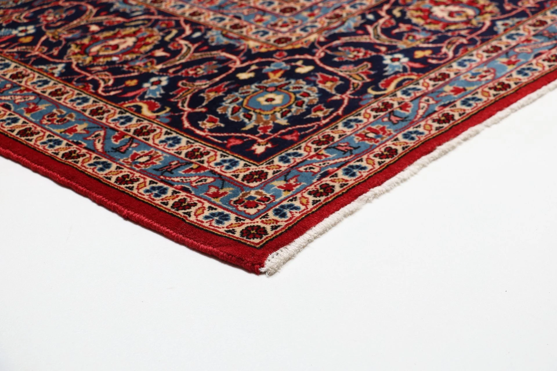 Hand-Knotted Kashan Persian Rug, 250 × 355 cm, Wool - Image 6