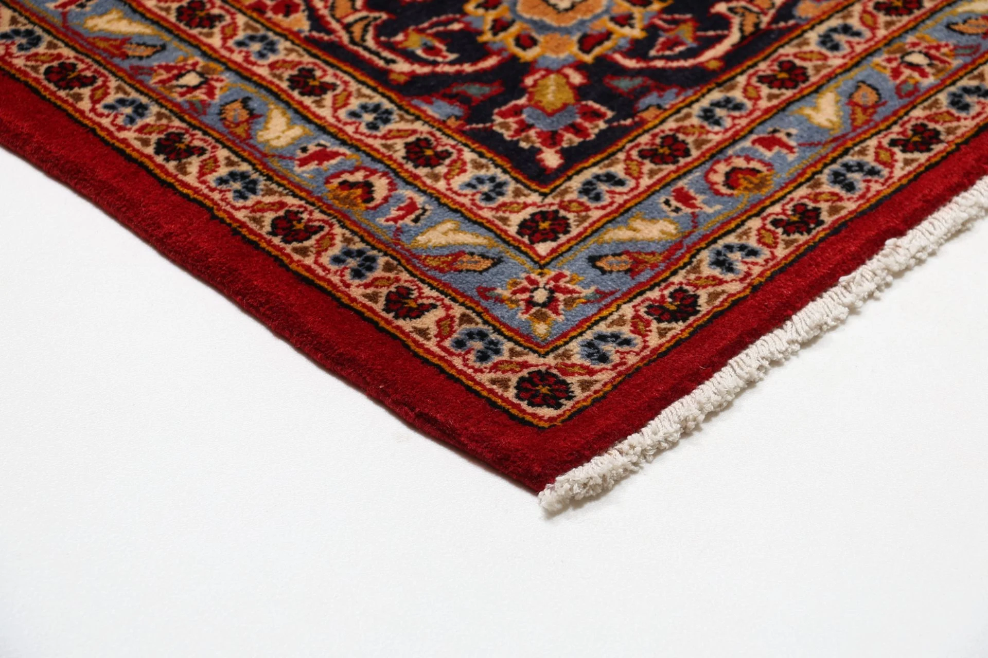 Hand-Knotted Kashan Persian Rug, 253 × 385 cm, Wool - Image 6