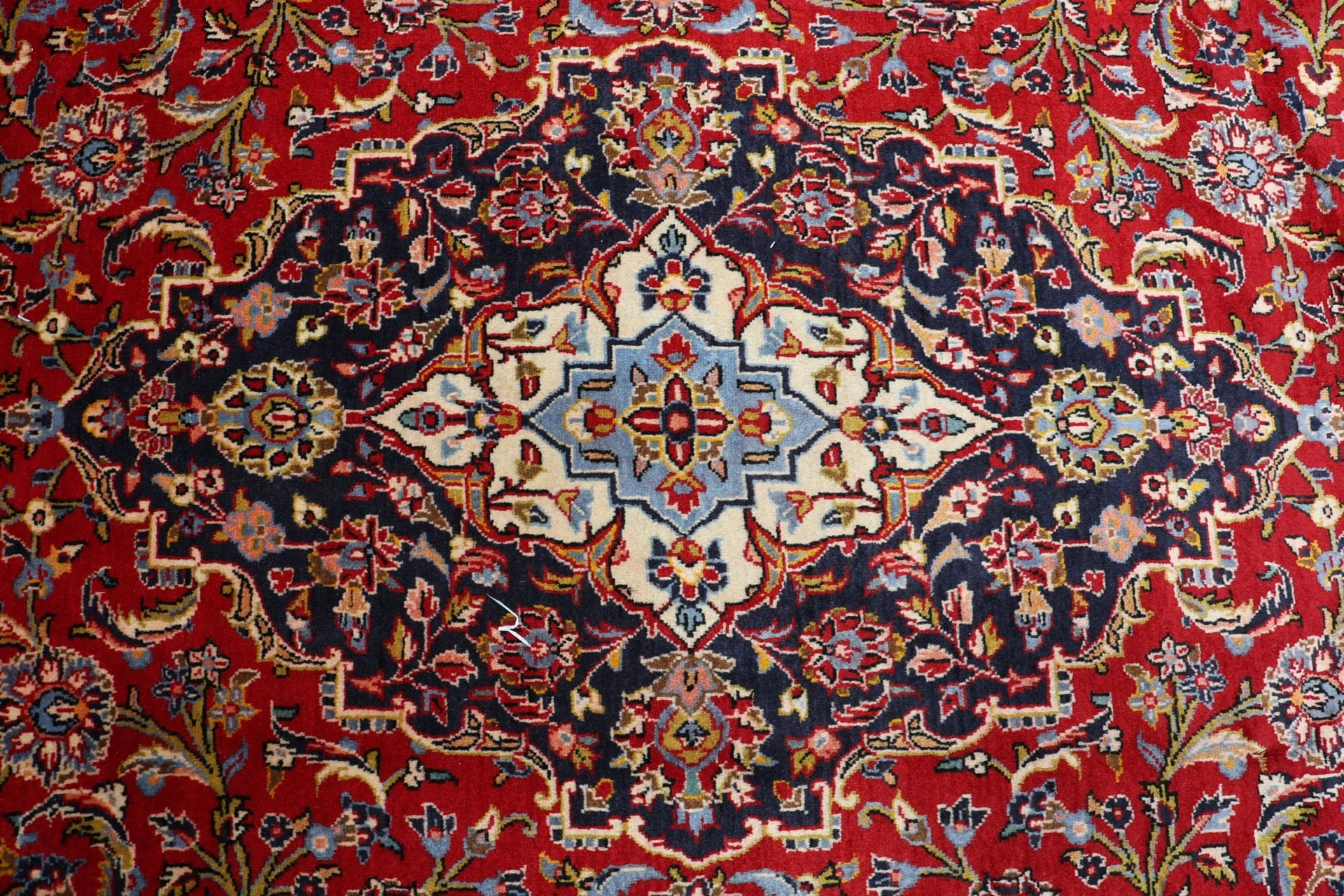 Hand-Knotted Kashan Persian Rug, 253 × 385 cm, Wool - Image 9