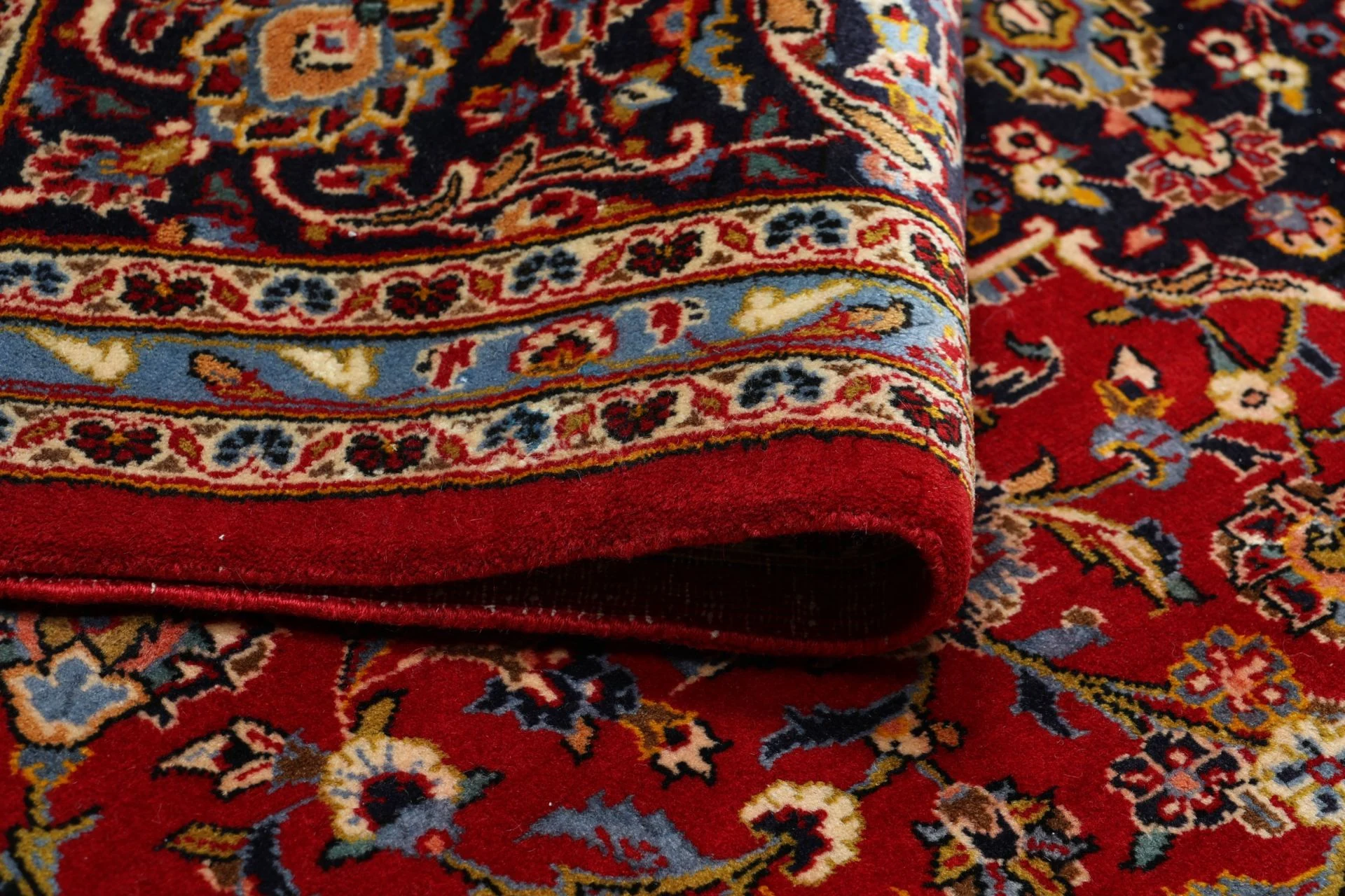 Hand-Knotted Kashan Persian Rug, 253 × 385 cm, Wool - Image 10