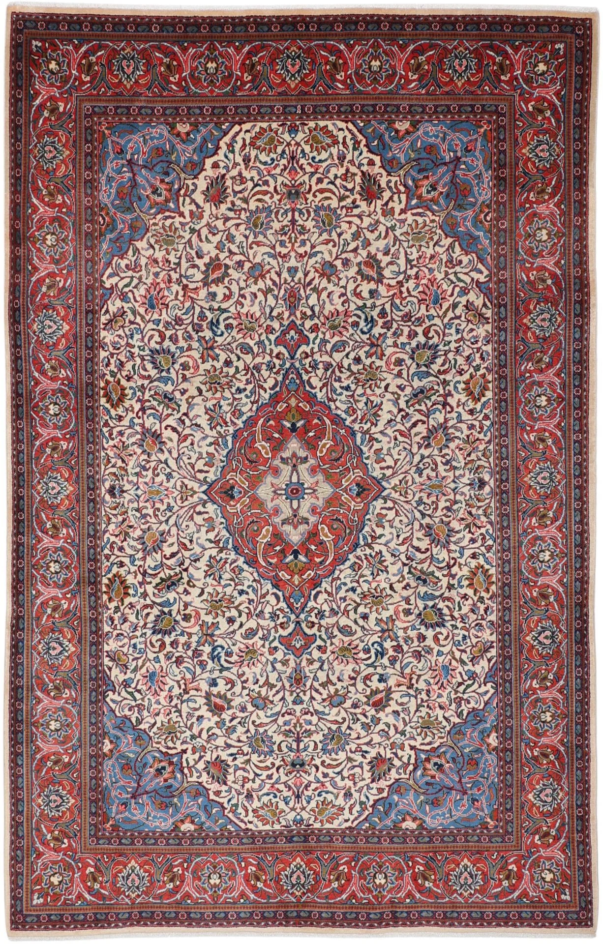 Sarouk Persian Rug 197 × 310 cm in Wool, hand-knotted