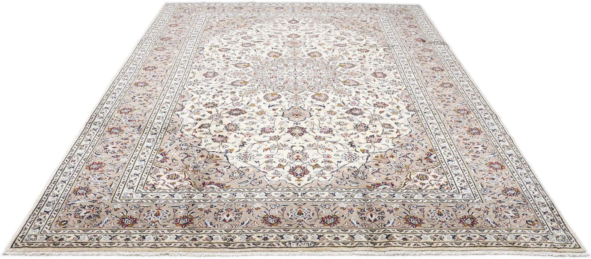 Alternative view of Hand-Knotted Kashan Persian Rug, 253 × 345 cm, Wool