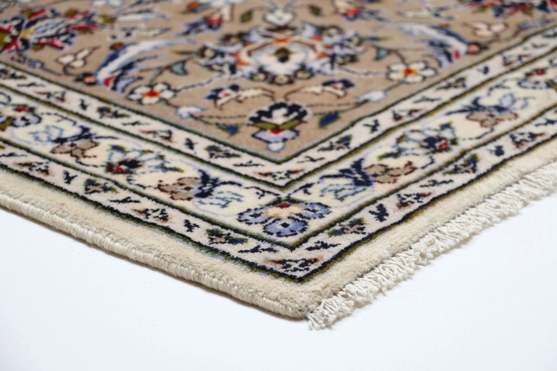 Hand-Knotted Kashan Persian Rug, 253 × 345 cm, Wool - Image 6
